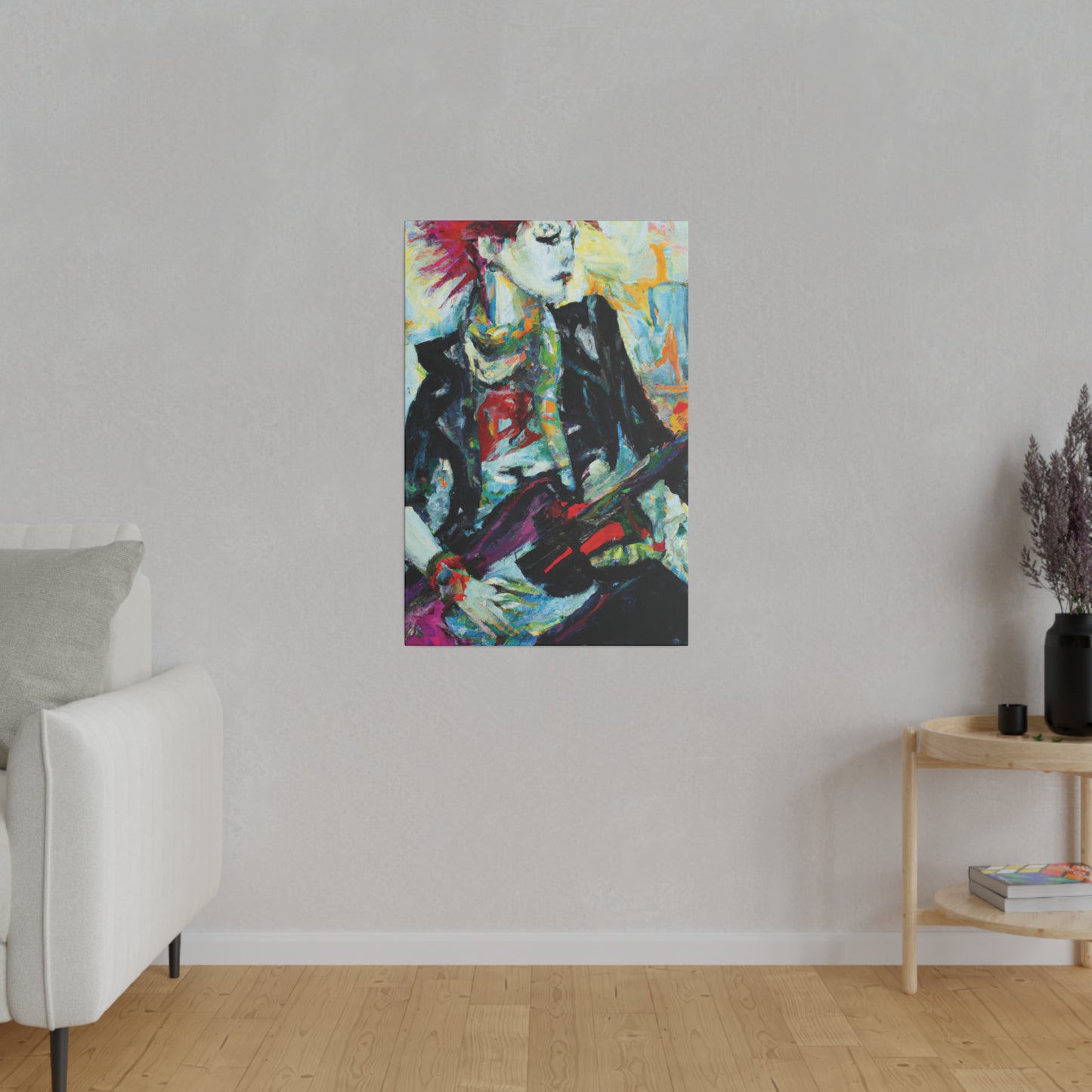 8915H - Rockstar Oil Painting Style Print | Poster | Home Decor | Wall Art | Music Art | Canvas