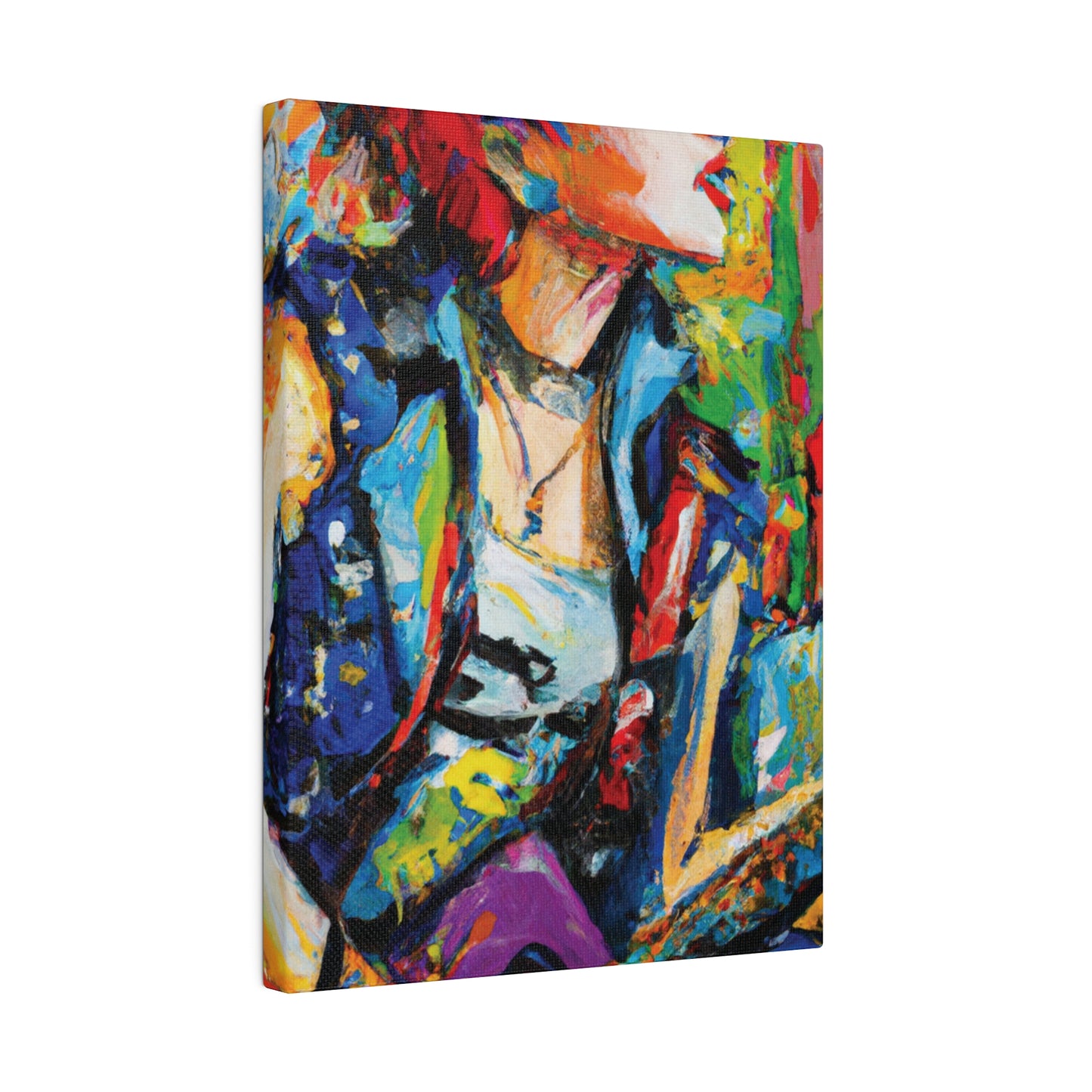 1135V - Rockstar Oil Painting Style Print | Poster | Home Decor | Wall Art | Music Art | Canvas