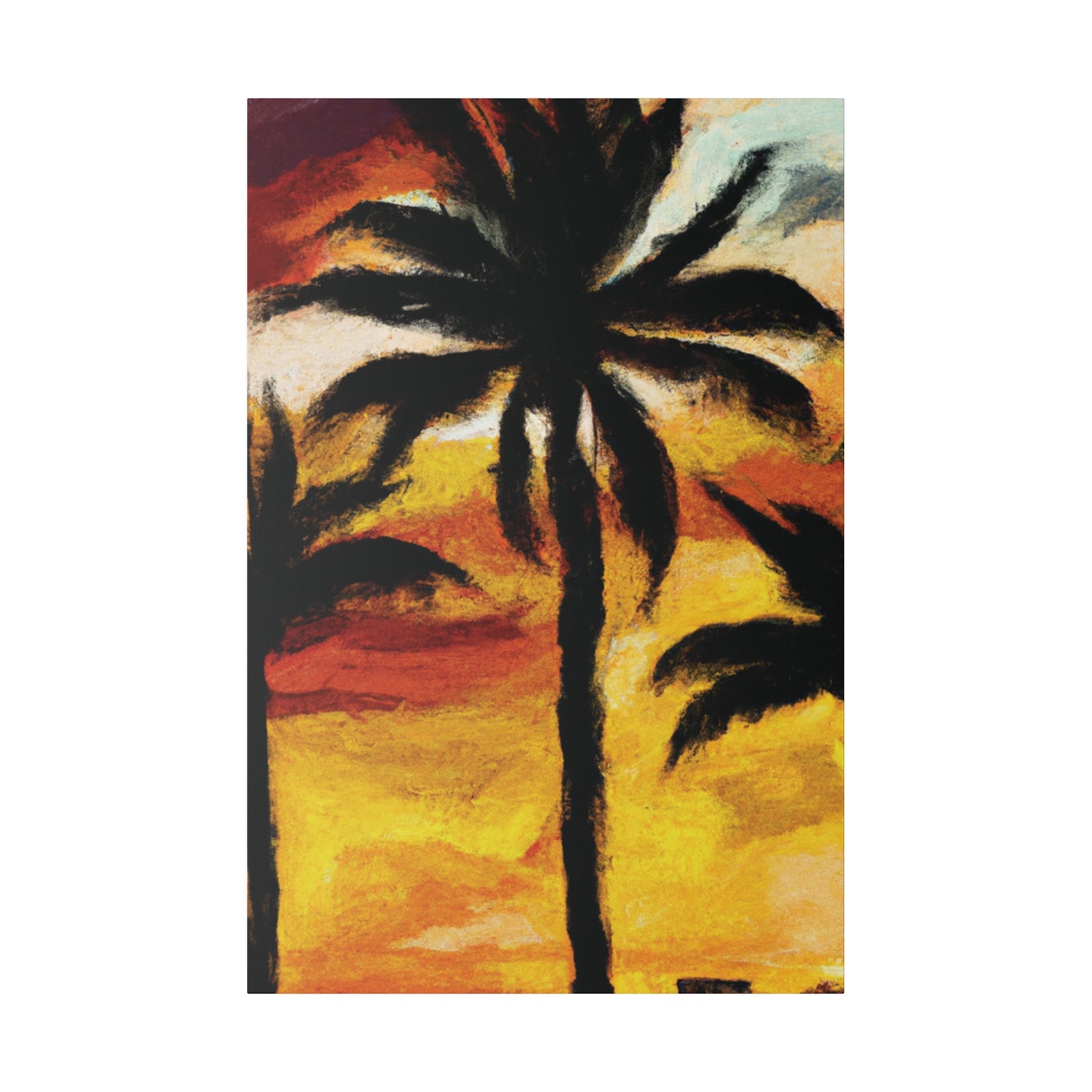 3122C - Miami Beach Sunset Painting Print | Miami | Beach | Sunset | Poster | Home Decor | Wall Art | Canvas