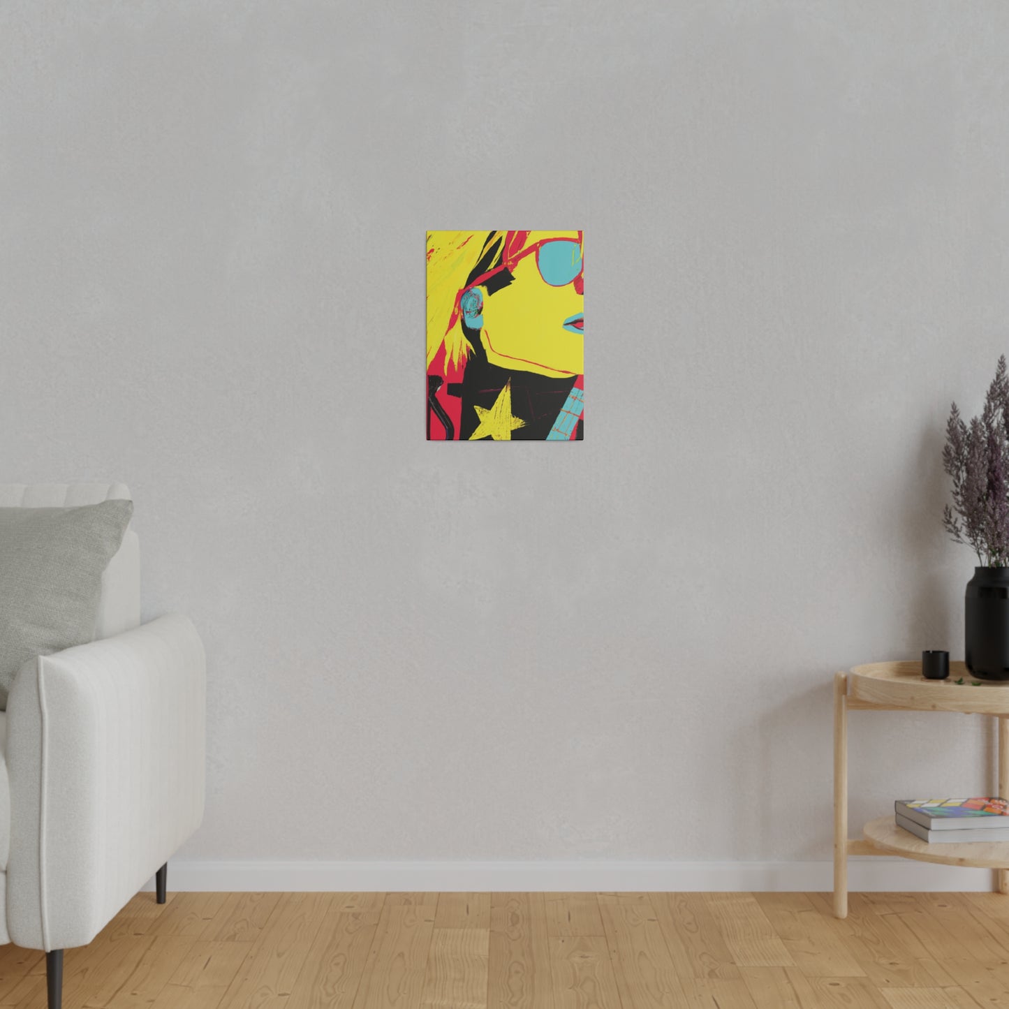 4925Q - Rockstar Painting Print | Face | Abstract | Poster | Home Decor | Wall Art | Music Art | Canvas