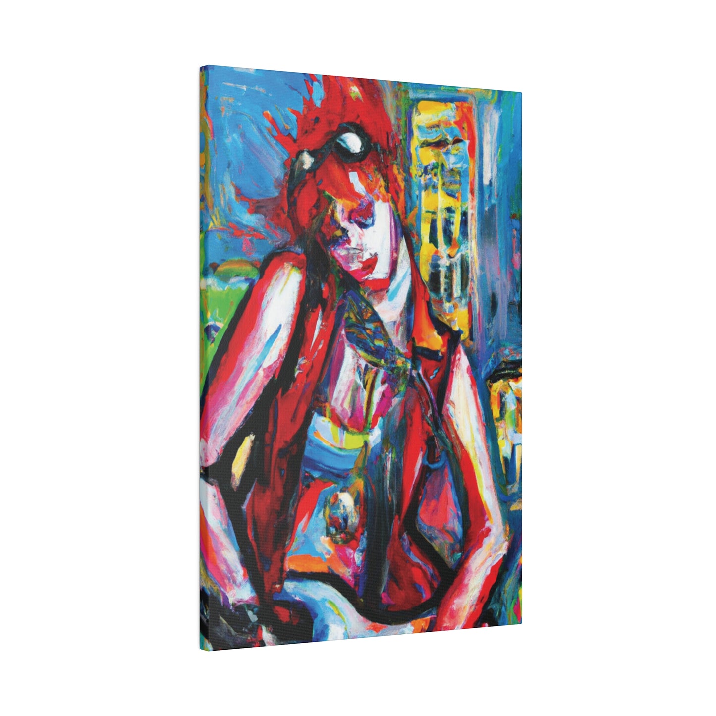 8456P - Rockstar Oil Painting Style Print | Poster | Home Decor | Wall Art | Music Art | Canvas