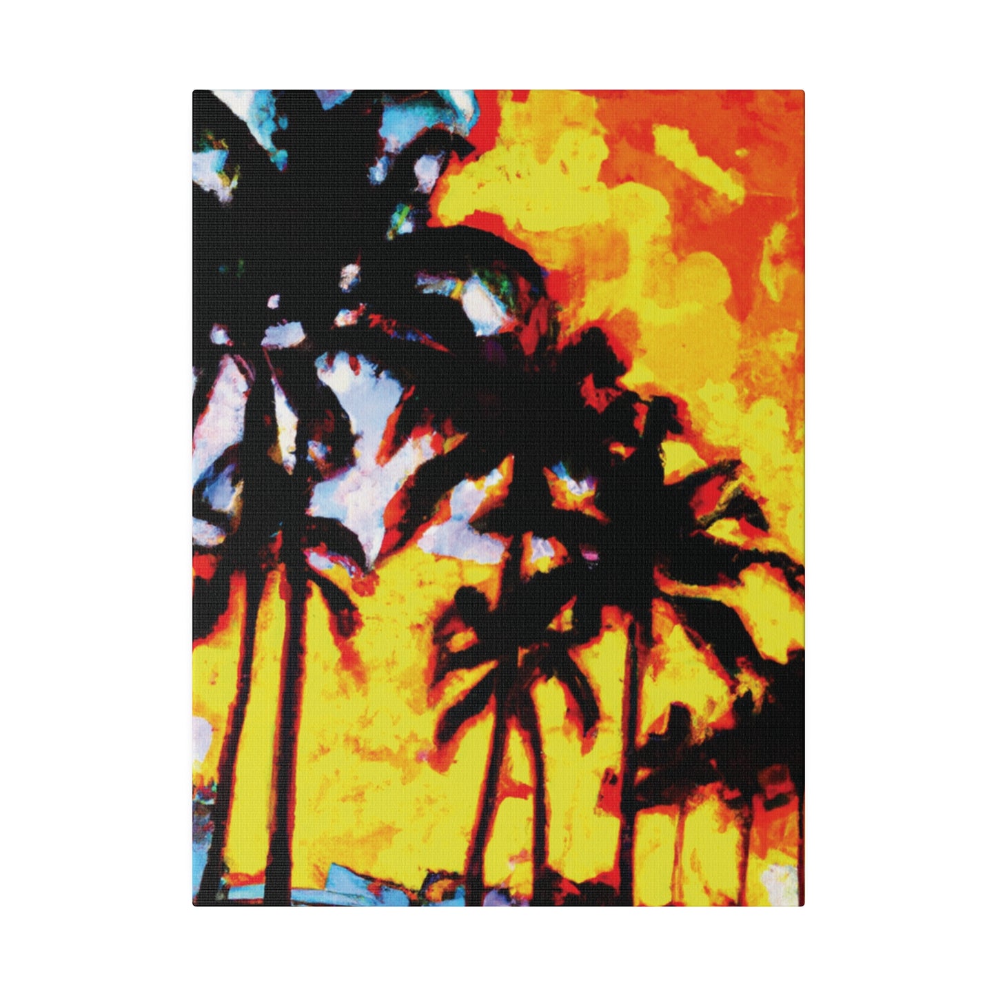 7248Q - Miami Beach Sunset Painting Print | Miami | Beach | Sunset | Poster | Home Decor | Wall Art | Canvas