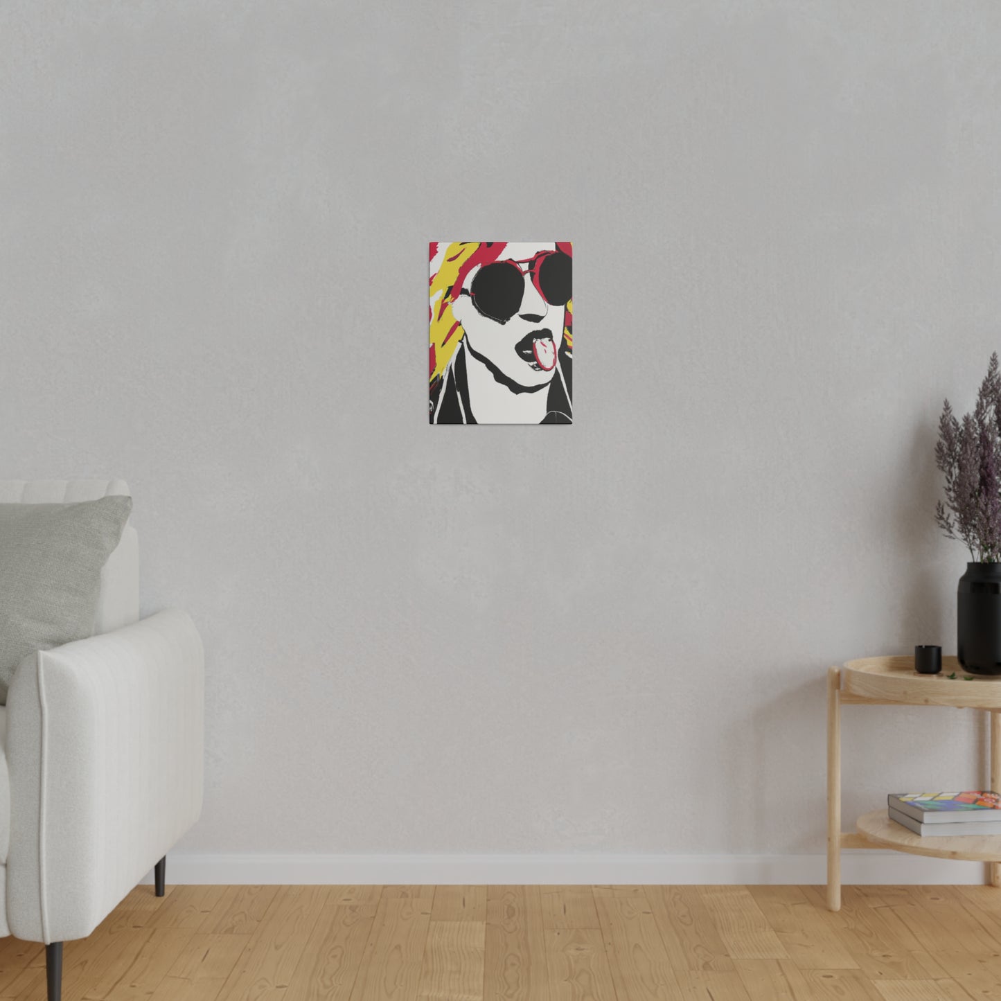 4851A - Rockstar Painting Print | Face | Abstract | Poster | Home Decor | Wall Art | Music Art | Canvas