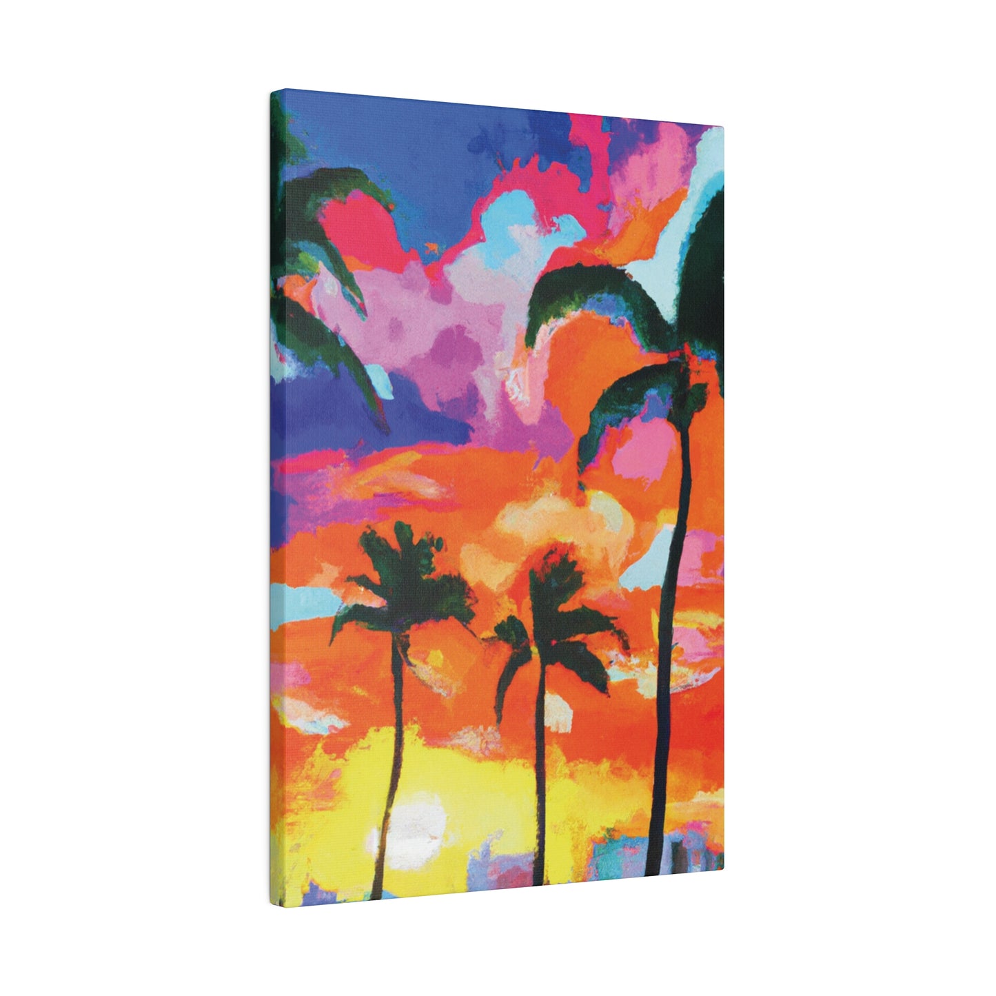 8579F - Miami Beach Sunset Painting Print | Miami | Beach | Sunset | Poster | Home Decor | Wall Art | Canvas