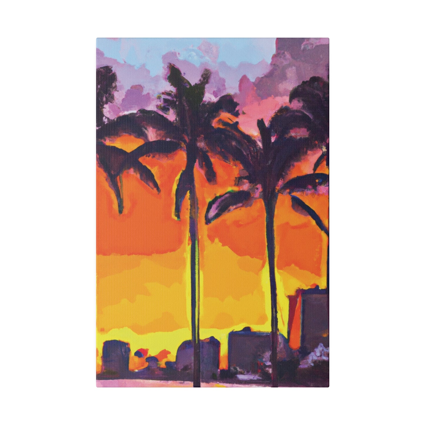 7392A - Miami Beach Sunset Painting Print | Miami | Beach | Sunset | Poster | Home Decor | Wall Art | Canvas