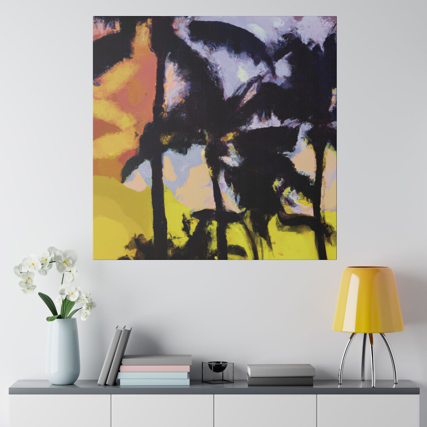 3753W - Miami Beach Sunset Painting Print | Miami | Beach | Sunset | Poster | Home Decor | Wall Art | Canvas