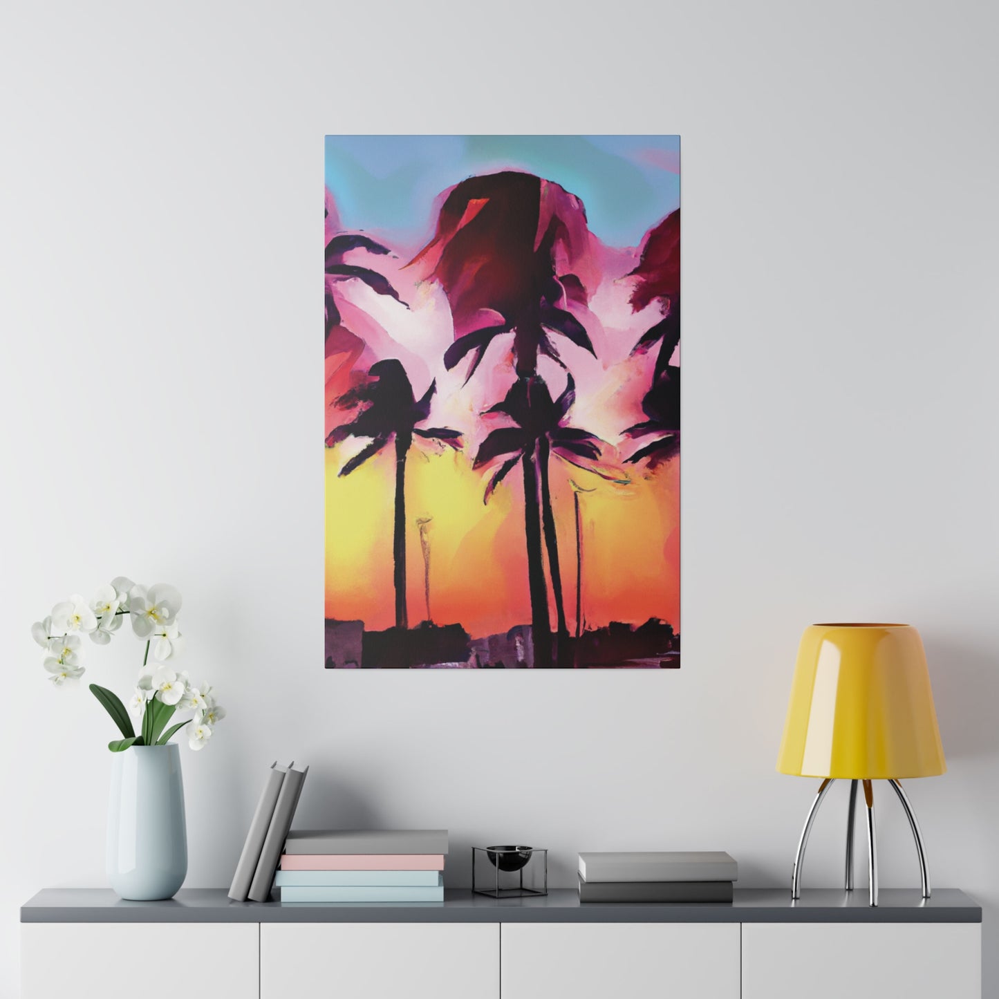 4536X - Miami Beach Sunset Painting Print | Miami | Beach | Sunset | Poster | Home Decor | Wall Art | Canvas