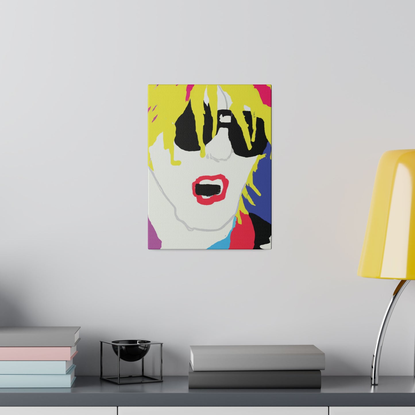 5917X - Rockstar Painting Print | Face | Abstract | Poster | Home Decor | Wall Art | Music Art | Canvas