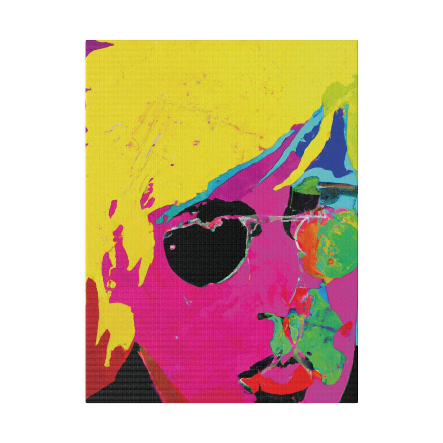 7141U - Rockstar Painting Print | Face | Abstract | Poster | Home Decor | Wall Art | Music Art | Canvas