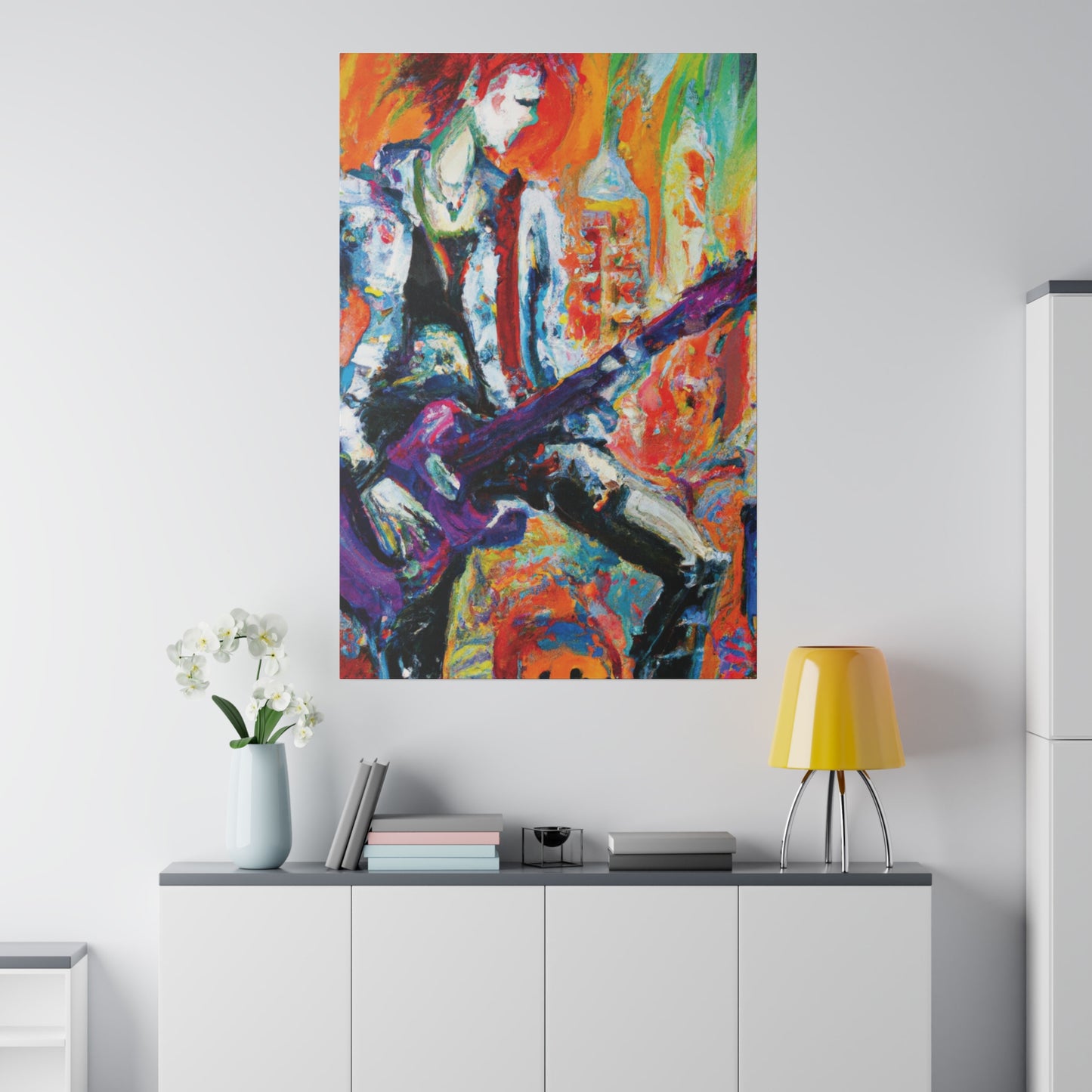 6891P - Rockstar Oil Painting Style Print | Poster | Home Decor | Wall Art | Music Art | Canvas