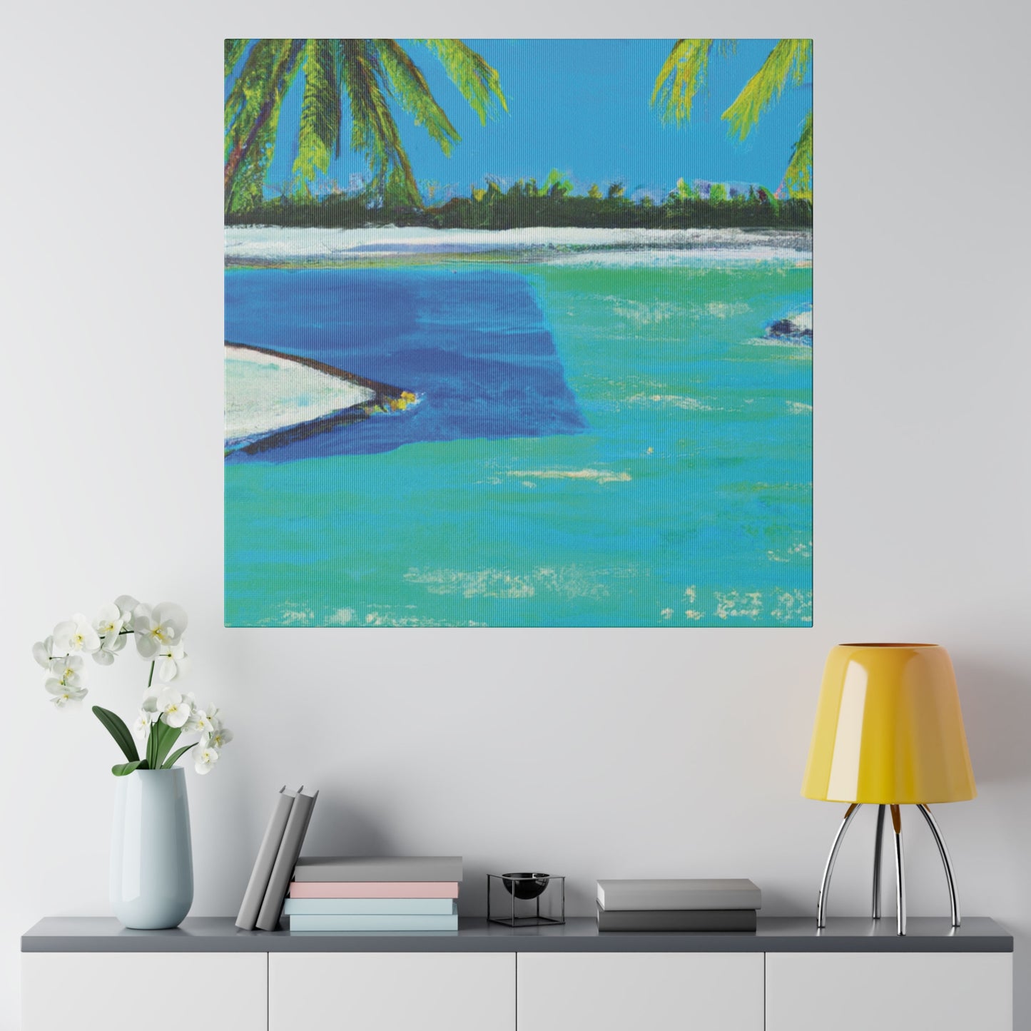 9761V - Bahamas Ocean Painting Print | Bahamas | Ocean | Beach | Poster | Home Decor | Wall Art | Canvas