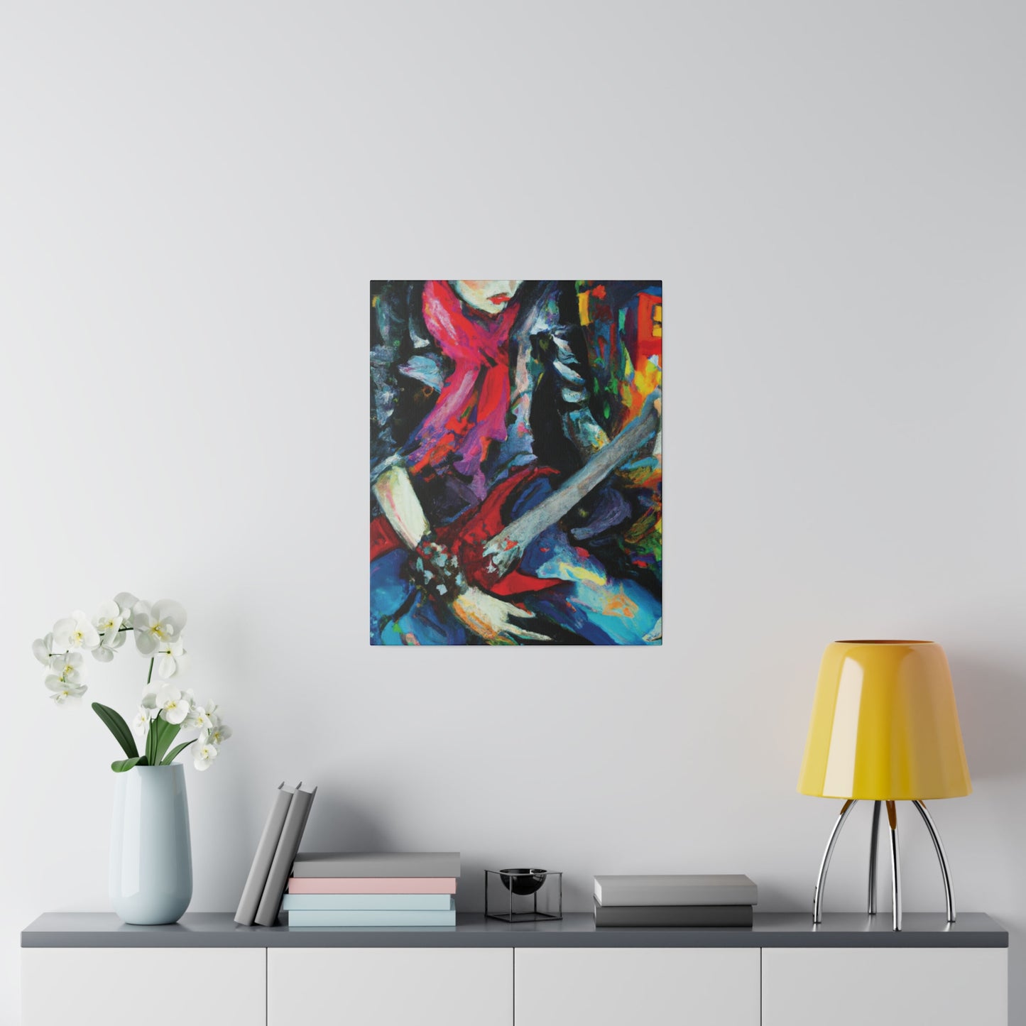 834A - Rockstar Oil Painting Style Print | Poster | Home Decor | Wall Art | Music Art | Canvas