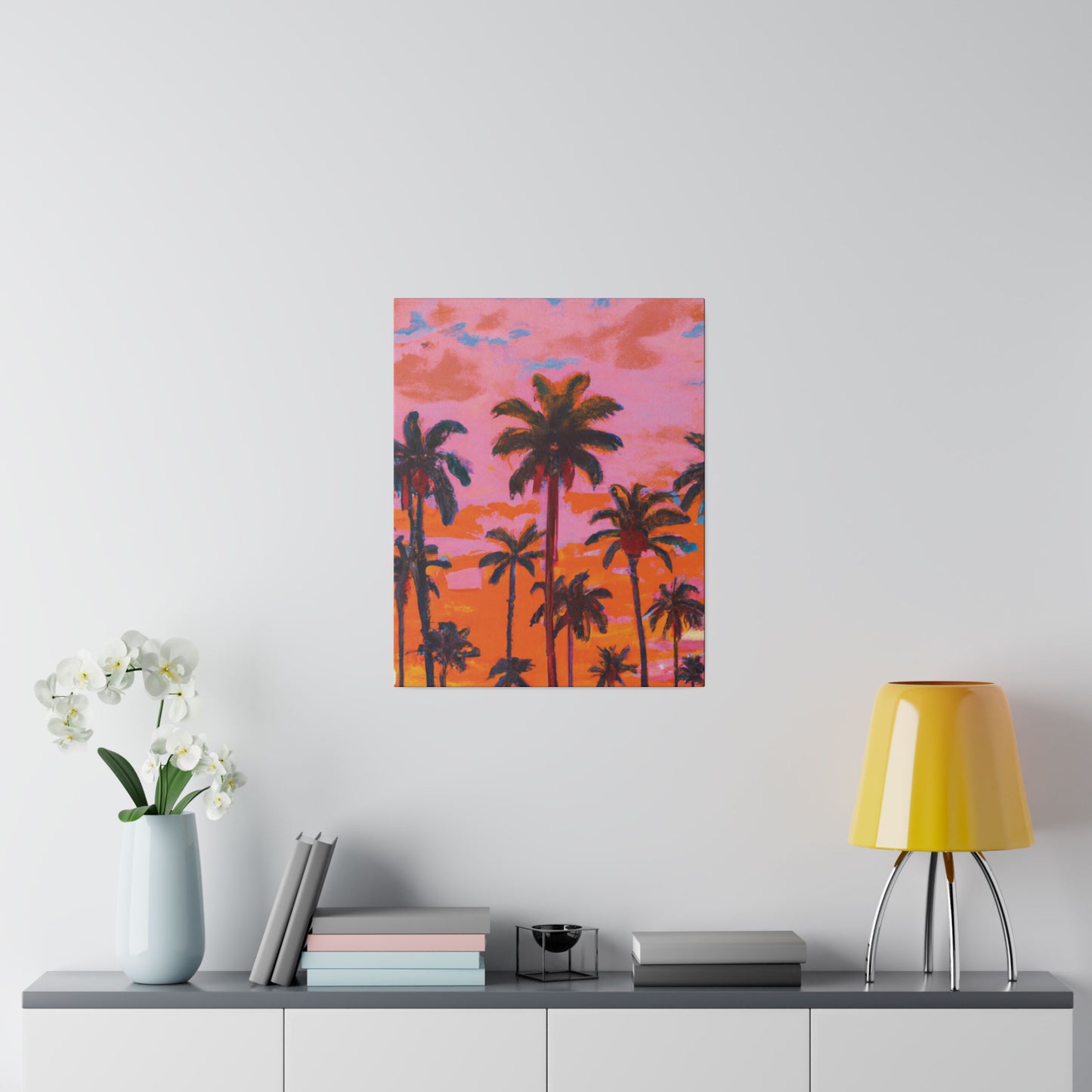 9385A - Miami Beach Sunset Painting Print | Miami | Beach | Sunset | Poster | Home Decor | Wall Art | Canvas