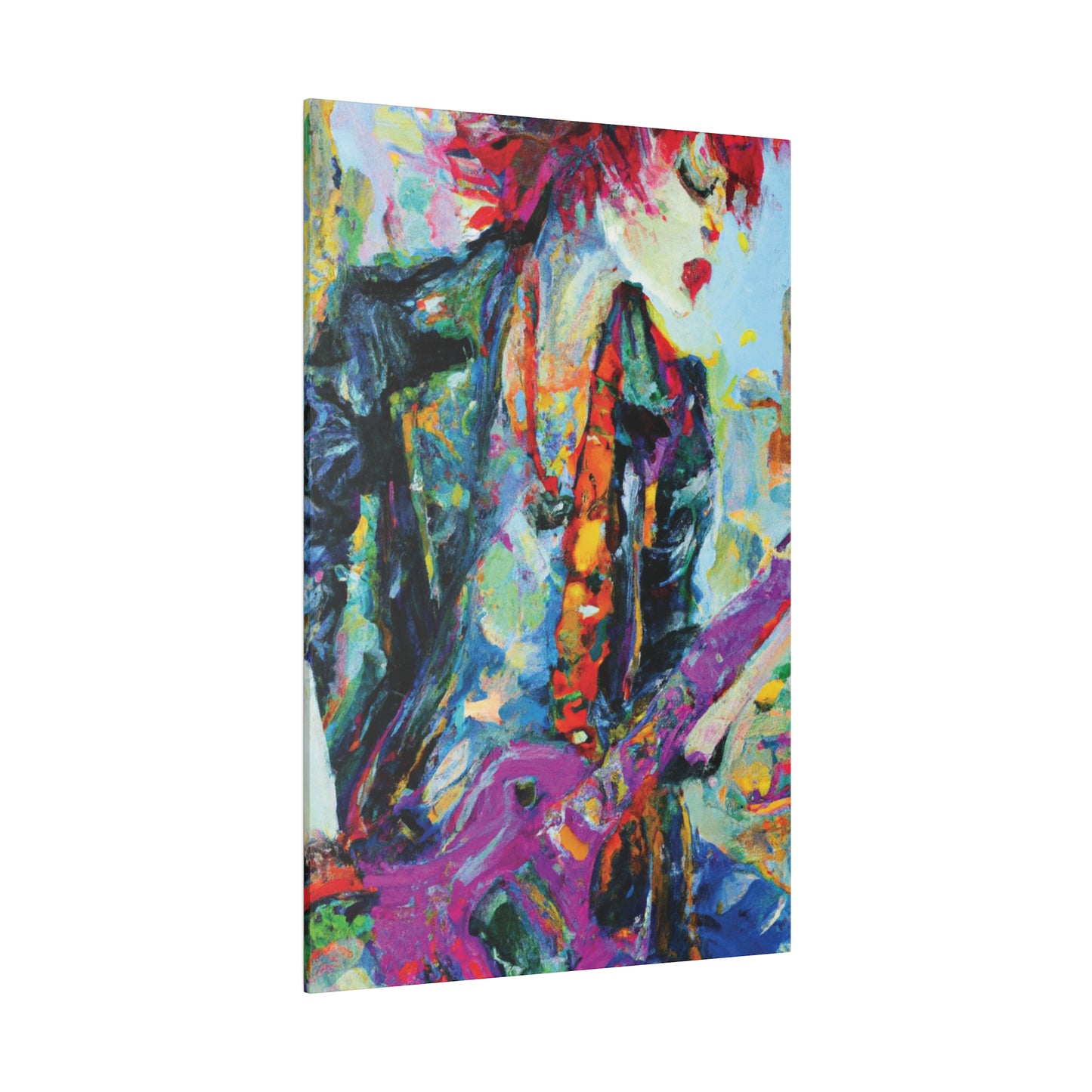 9351Q - Rockstar Oil Painting Style Print | Poster | Home Decor | Wall Art | Music Art | Canvas