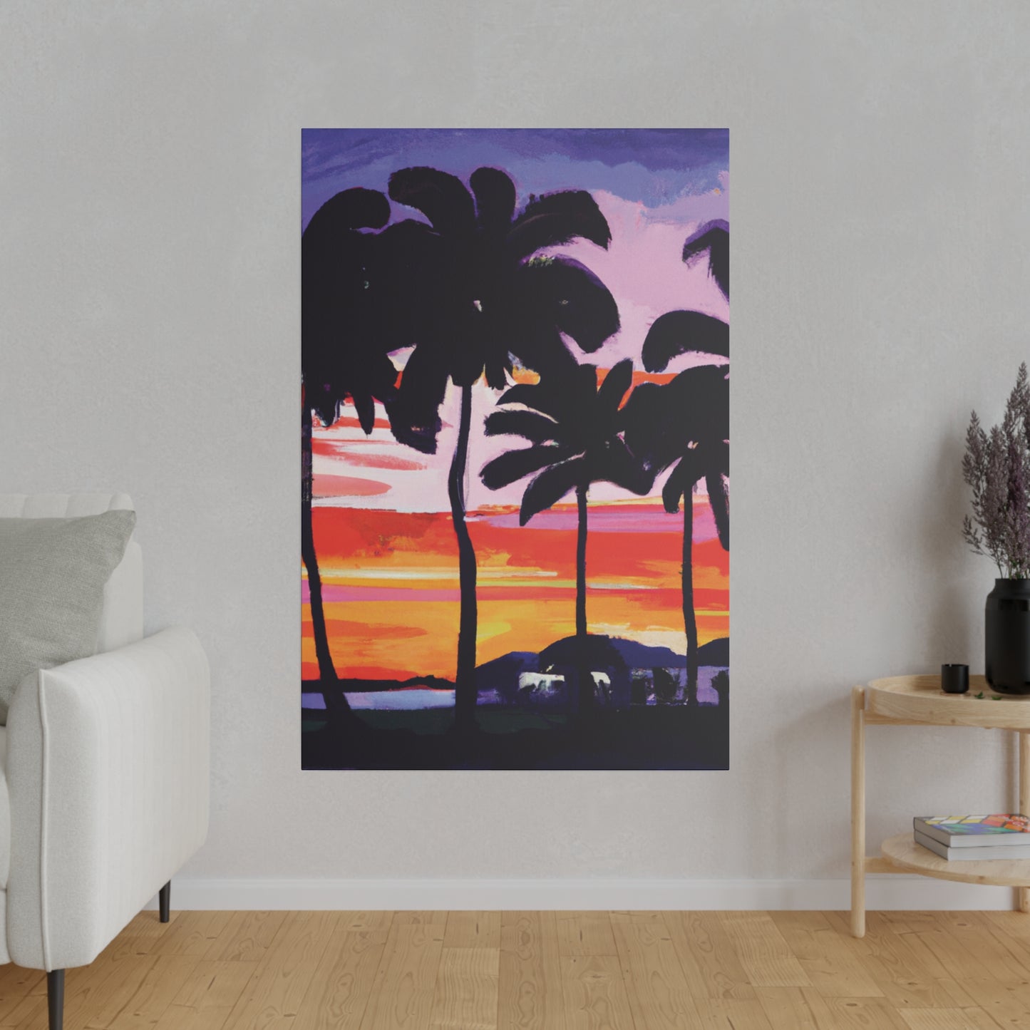 2948T - Miami Beach Sunset Painting Print | Miami | Beach | Sunset | Poster | Home Decor | Wall Art | Canvas