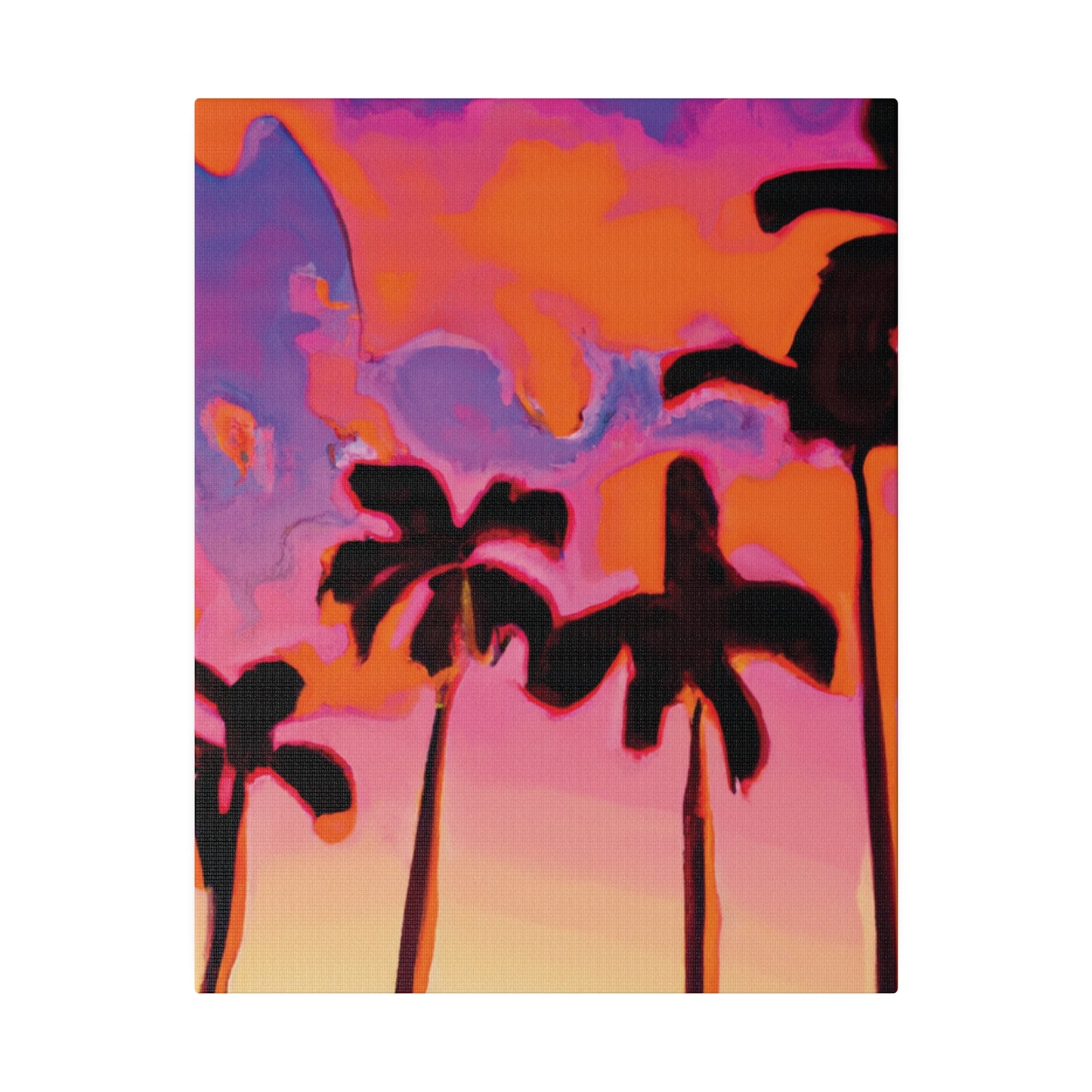 7182U - Miami Beach Sunset Painting Print | Miami | Beach | Sunset | Poster | Home Decor | Wall Art | Canvas