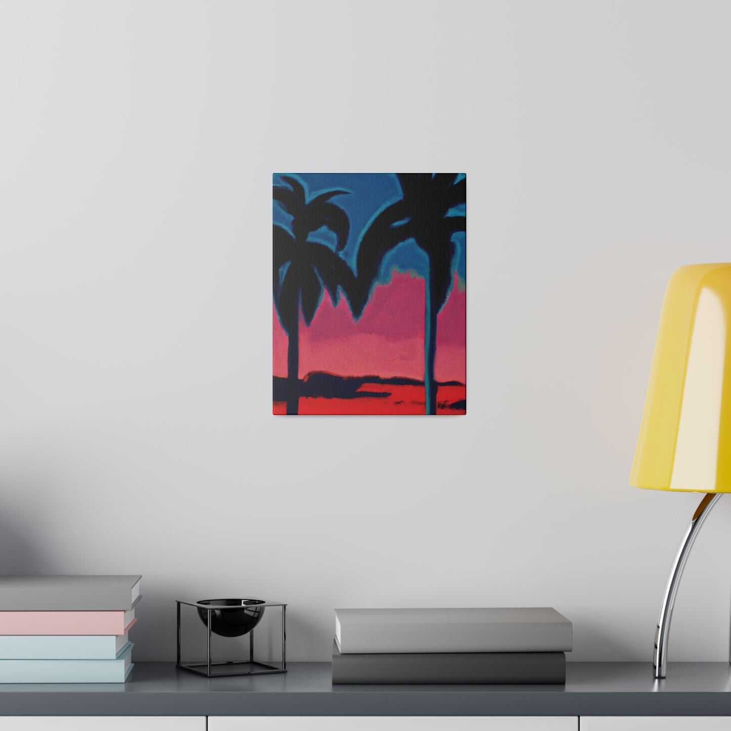 2545B - Miami Beach Sunset Painting Print | Miami | Beach | Sunset | Poster | Home Decor | Wall Art | Canvas