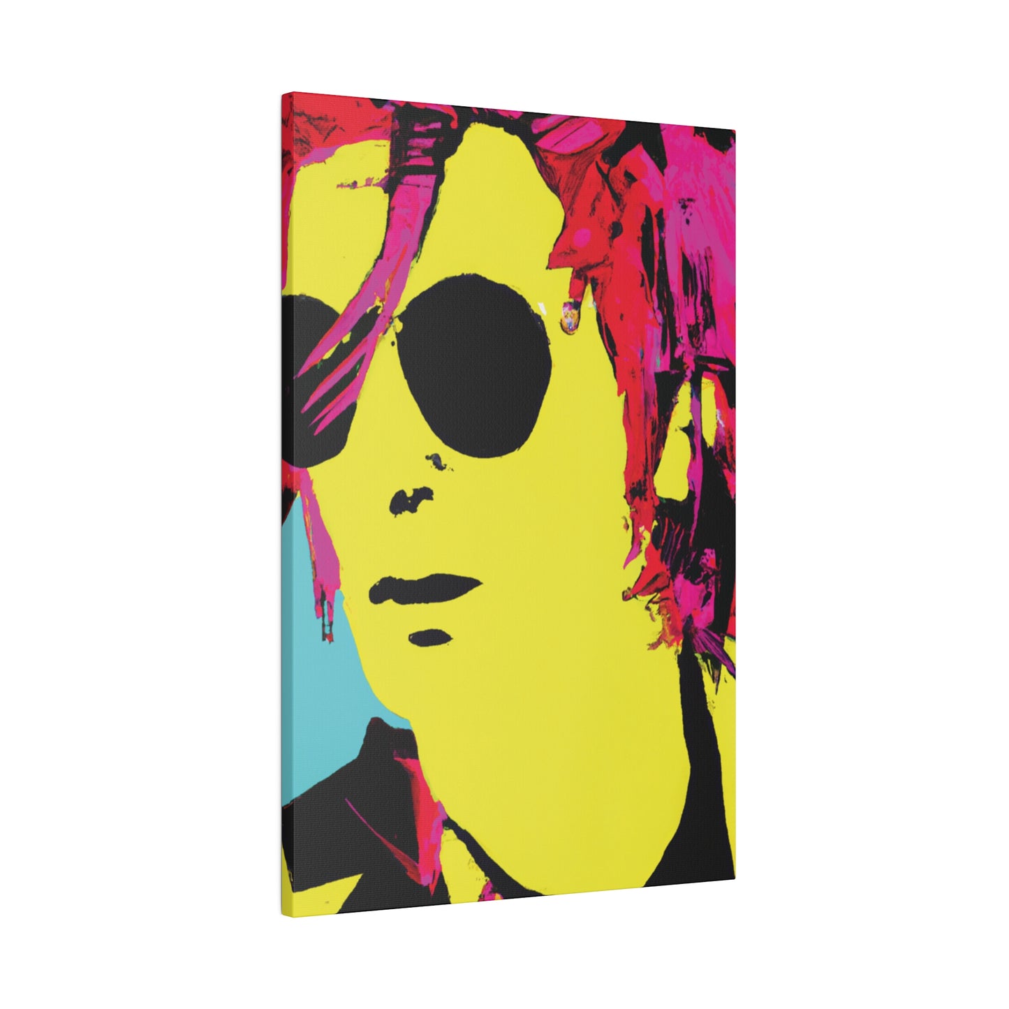 4543A - Rockstar Painting Print | Face | Abstract | Poster | Home Decor | Wall Art | Music Art | Canvas