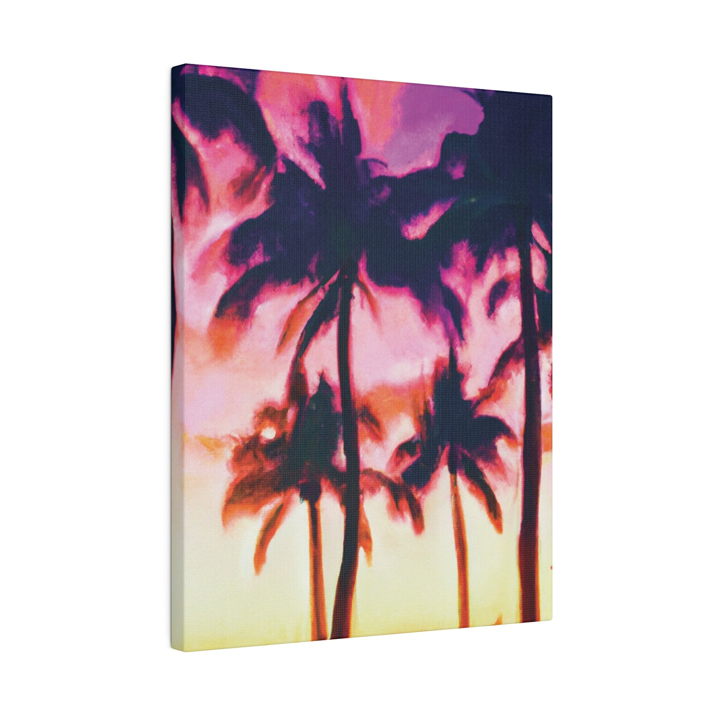 7266A - Miami Beach Sunset Painting Print | Miami | Beach | Sunset | Poster | Home Decor | Wall Art | Canvas