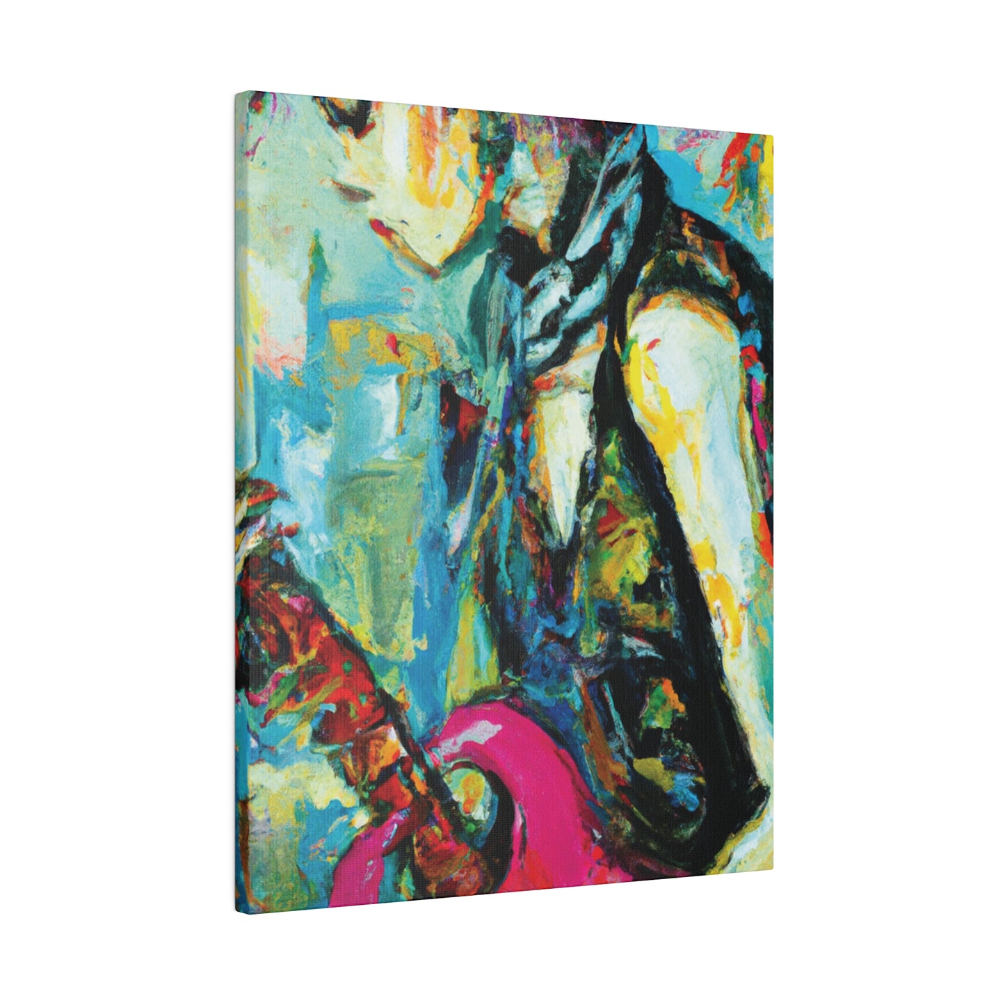 4727S - Rockstar Oil Painting Style Print | Poster | Home Decor | Wall Art | Music Art | Canvas