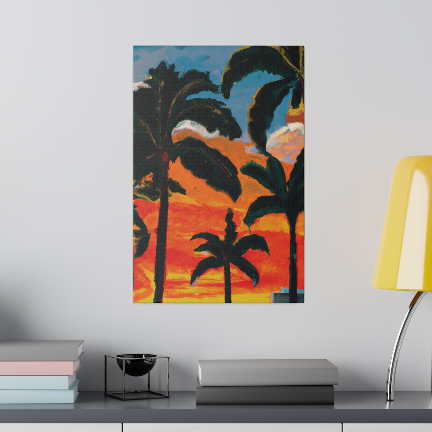 3782G - Miami Beach Sunset Painting Print | Miami | Beach | Sunset | Poster | Home Decor | Wall Art | Canvas