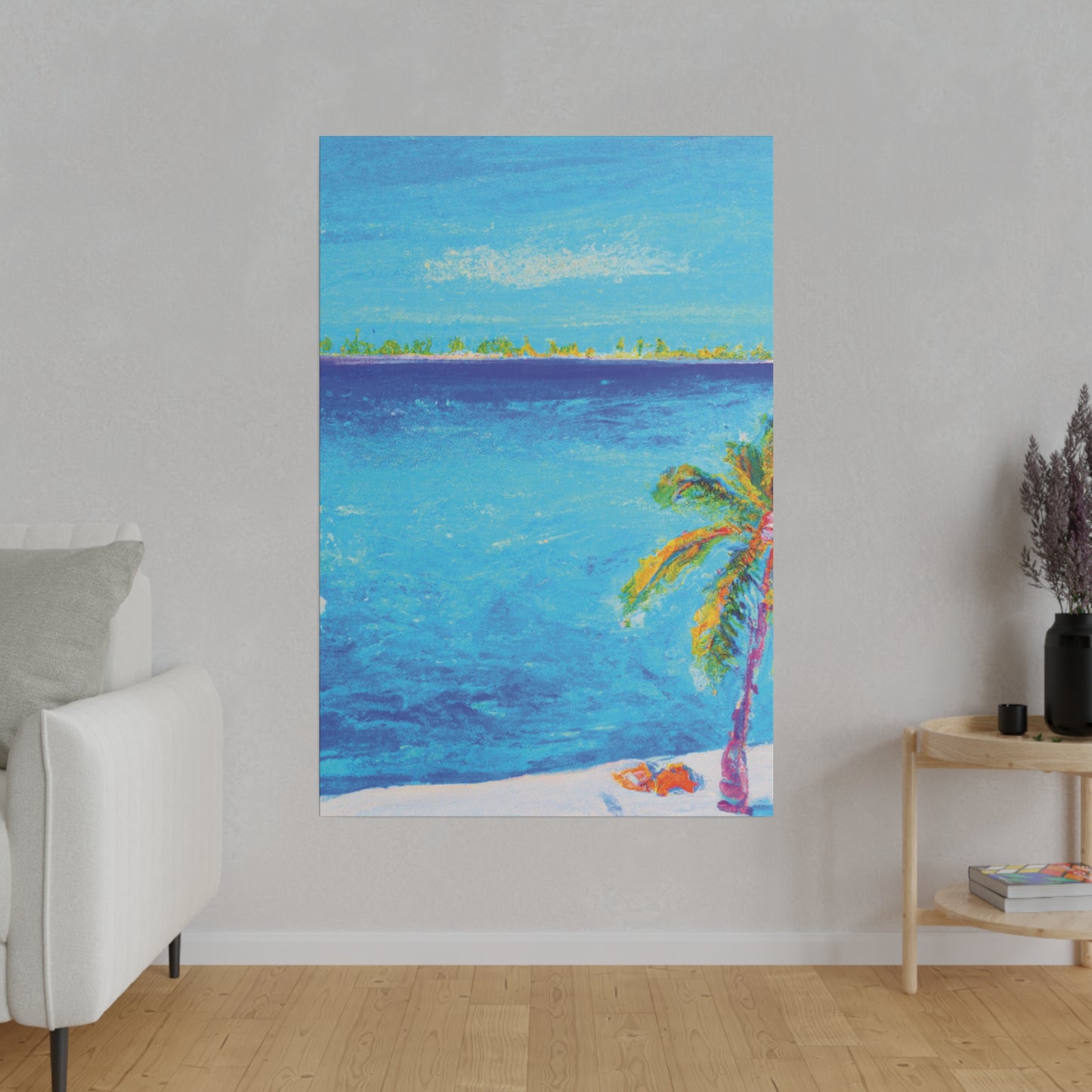 7666Q - Bahamas Ocean Painting Print | Bahamas | Ocean | Beach | Poster | Home Decor | Wall Art | Canvas