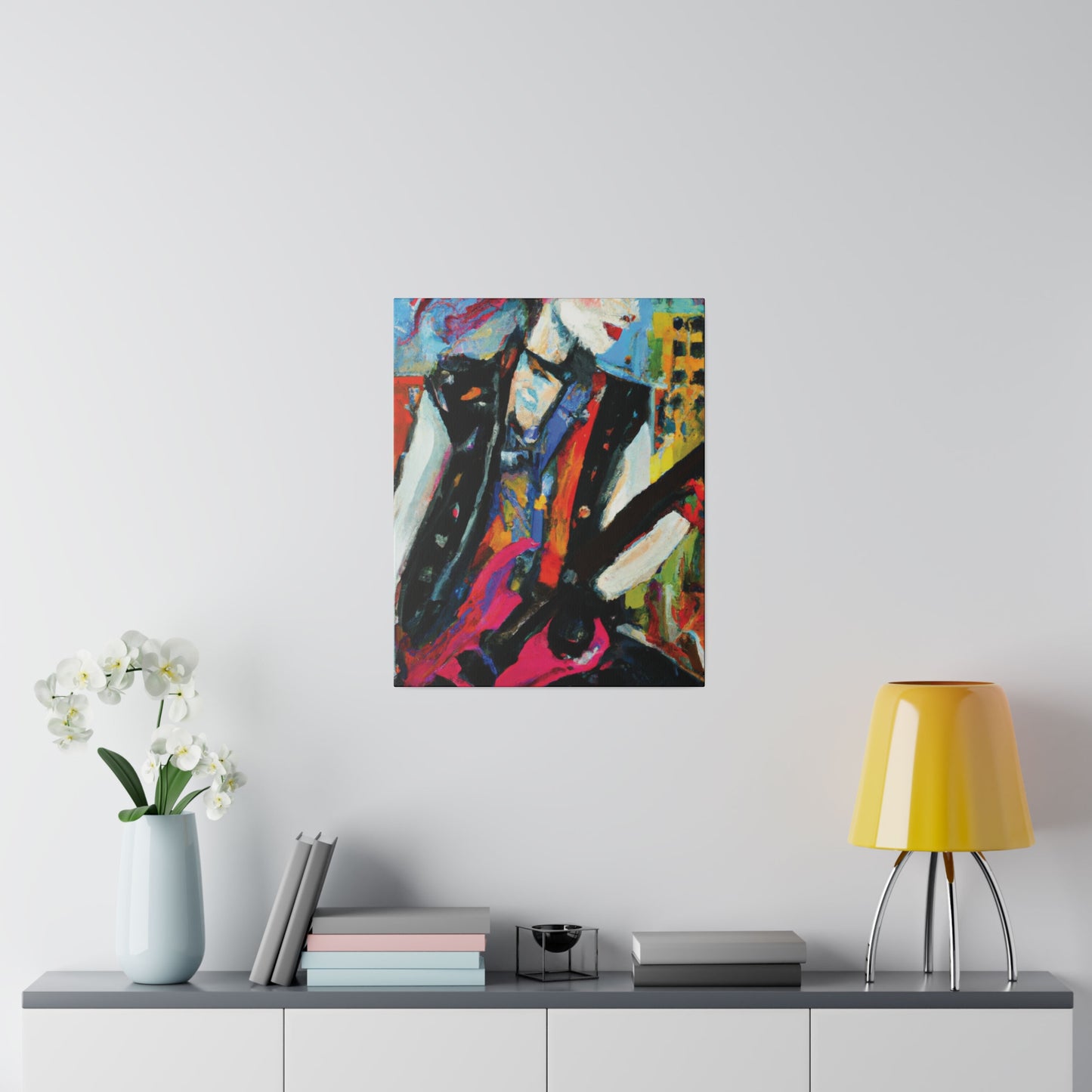 6735O - Rockstar Oil Painting Style Print | Poster | Home Decor | Wall Art | Music Art | Canvas