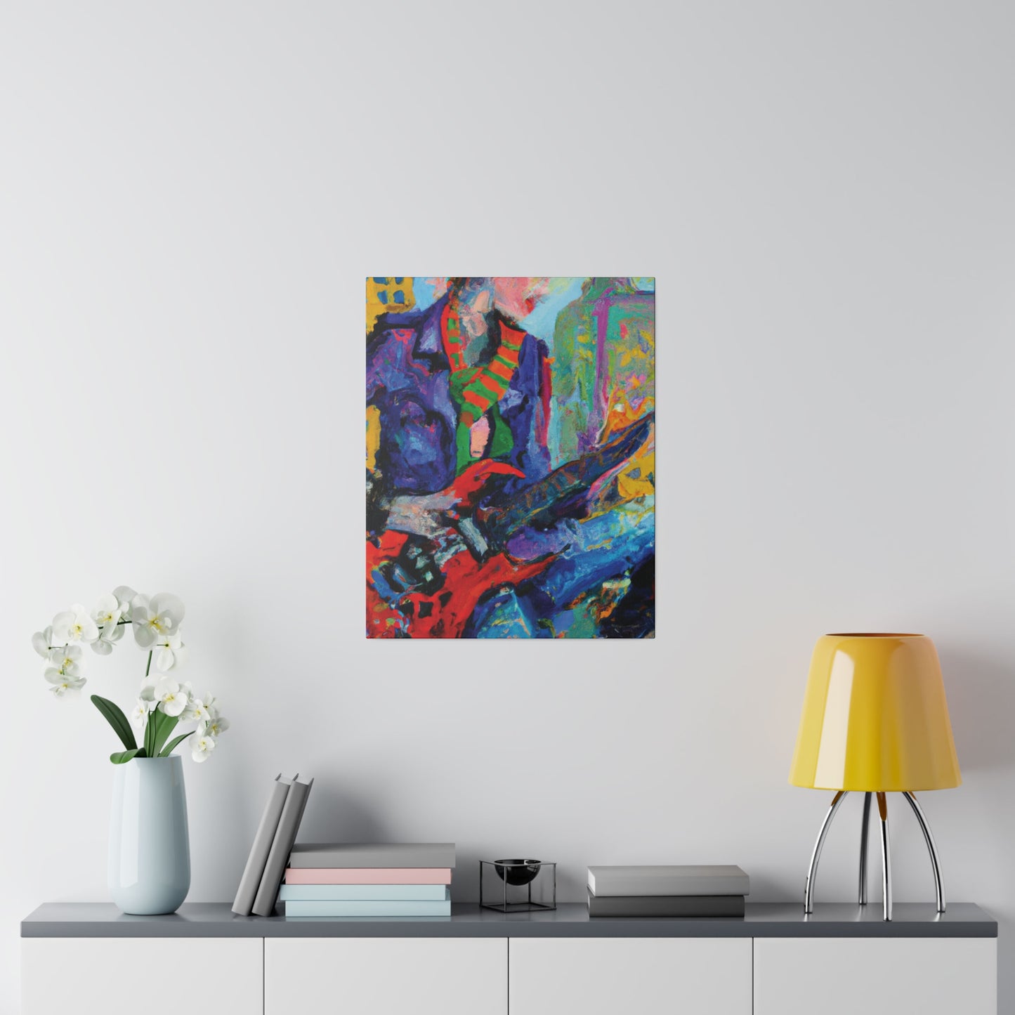 5227E - Rockstar Oil Painting Style Print | Poster | Home Decor | Wall Art | Music Art | Canvas