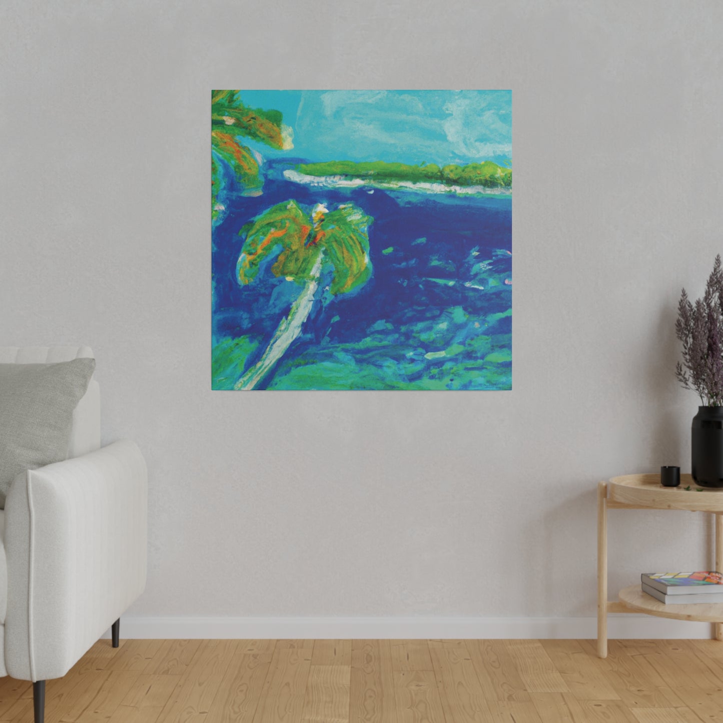 4657V - Bahamas Ocean Painting Print | Bahamas | Ocean | Beach | Poster | Home Decor | Wall Art | Canvas