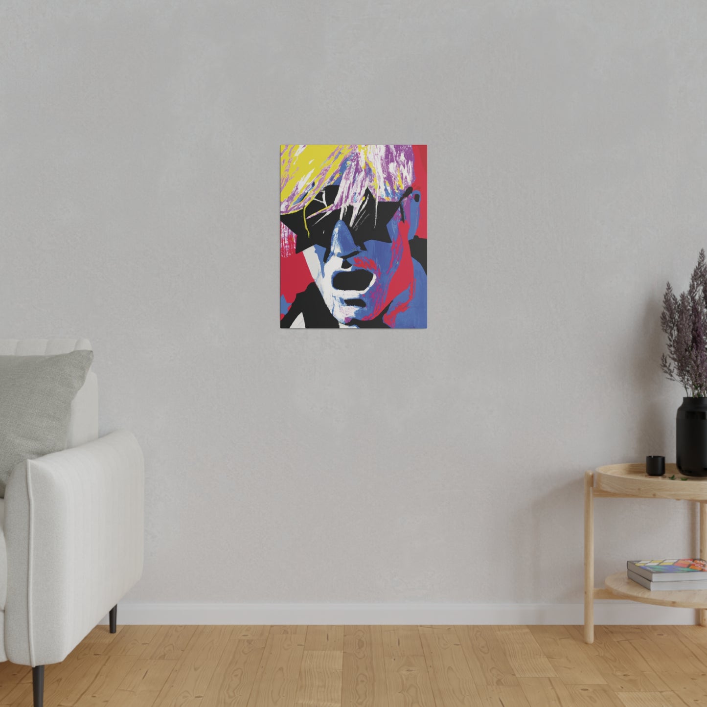 4837X - Rockstar Painting Print | Face | Abstract | Poster | Home Decor | Wall Art | Music Art | Canvas