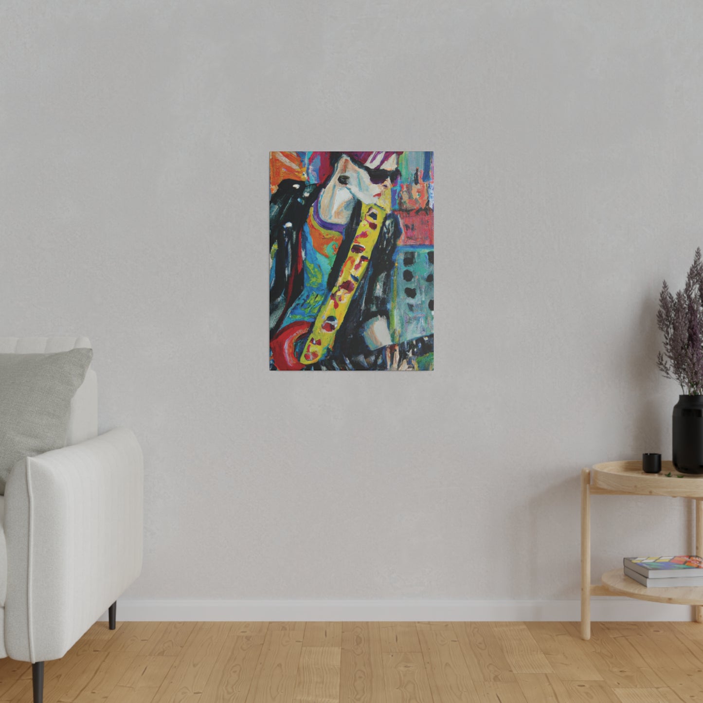 6518A - Rockstar Oil Painting Style Print | Poster | Home Decor | Wall Art | Music Art | Canvas