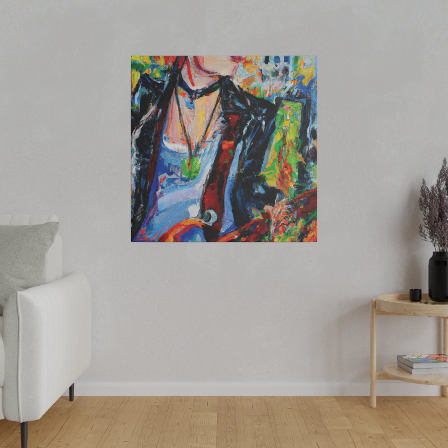 9144X - Rockstar Oil Painting Style Print | Poster | Home Decor | Wall Art | Music Art | Canvas