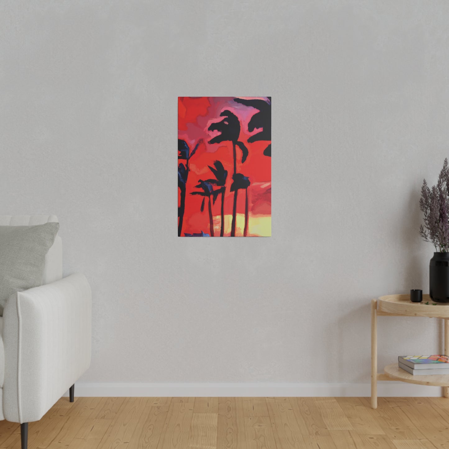 7933T - Miami Beach Sunset Painting Print | Miami | Beach | Sunset | Poster | Home Decor | Wall Art | Canvas