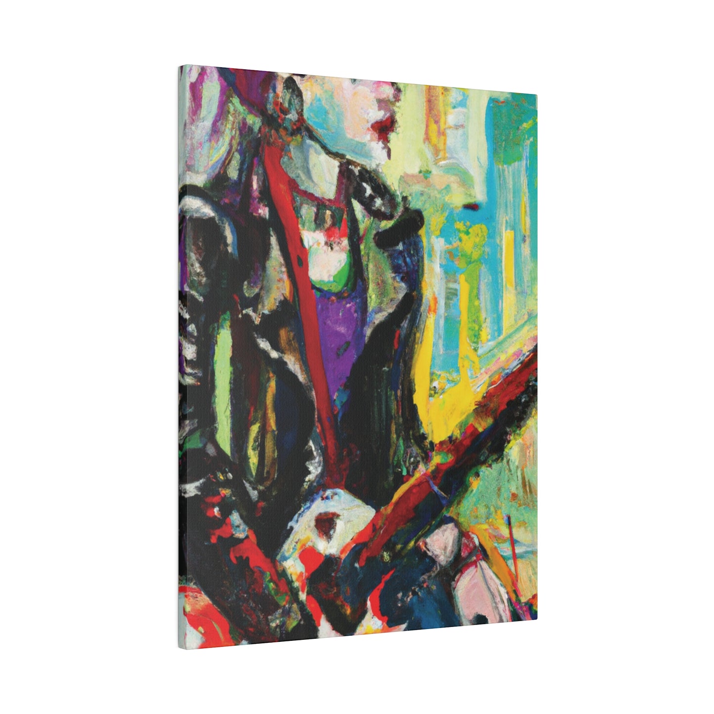 4247P - Rockstar Oil Painting Style Print | Poster | Home Decor | Wall Art | Music Art | Canvas