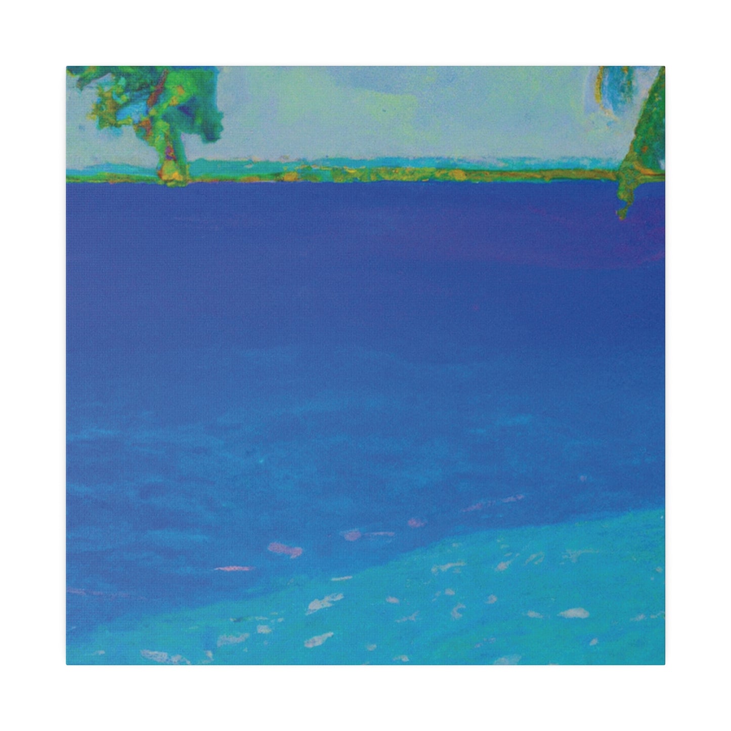 1582T - Bahamas Ocean Painting Print | Bahamas | Ocean | Beach | Poster | Home Decor | Wall Art | Canvas