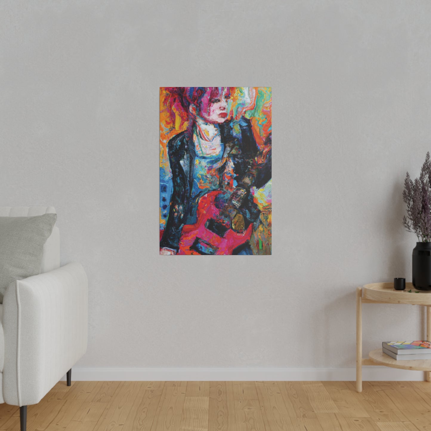 6278X - Rockstar Oil Painting Style Print | Poster | Home Decor | Wall Art | Music Art | Canvas