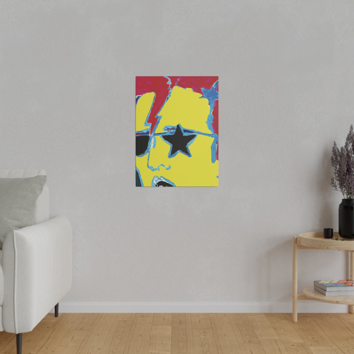 1454X - Rockstar Painting Print | Face | Abstract | Poster | Home Decor | Wall Art | Music Art | Canvas