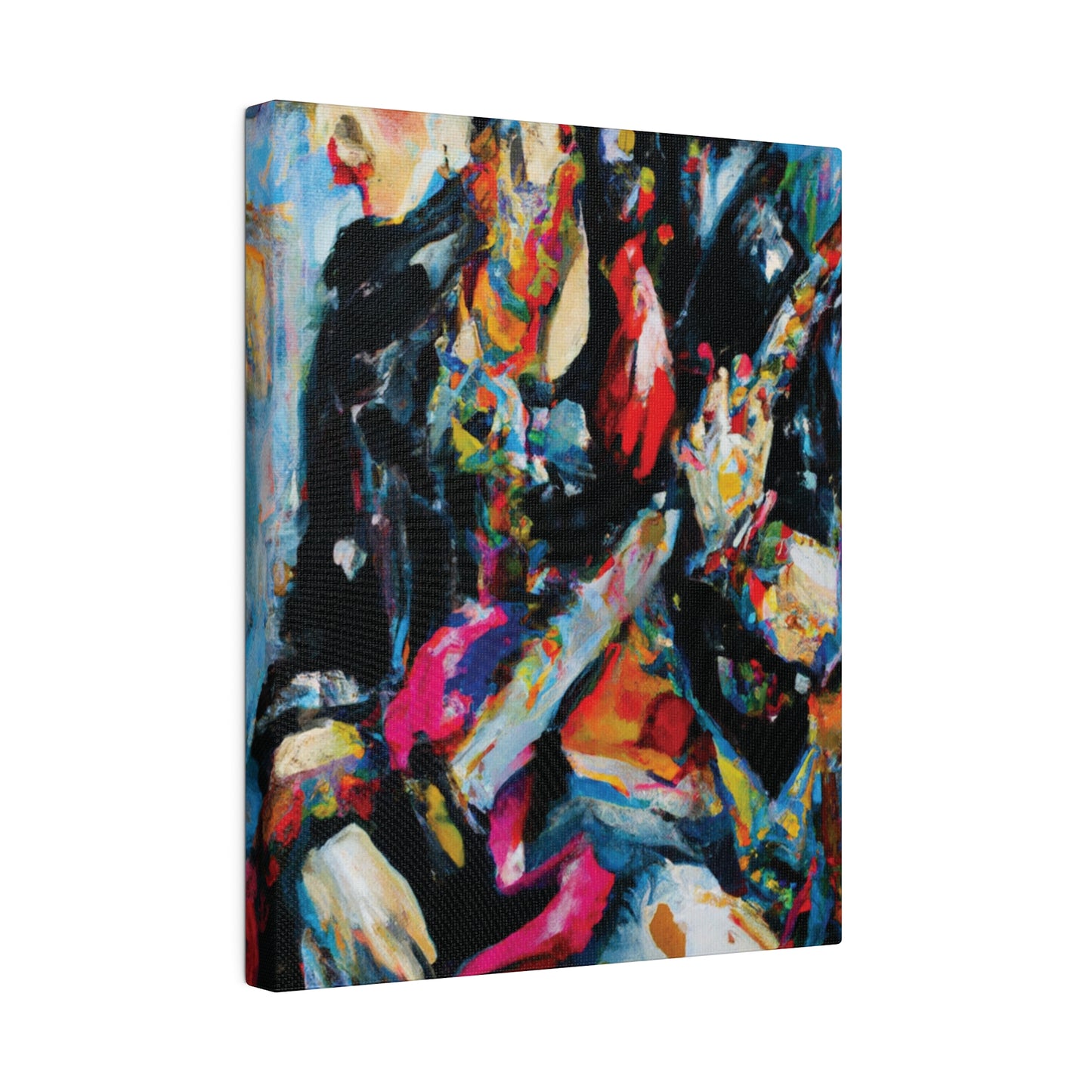 7248A - Rockstar Oil Painting Style Print | Poster | Home Decor | Wall Art | Music Art | Canvas