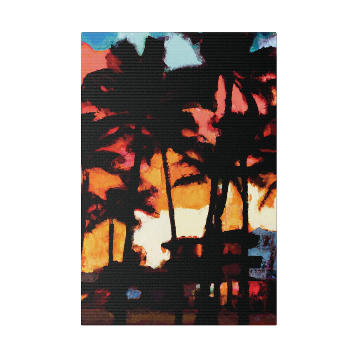 8498K - Miami Beach Sunset Painting Print | Miami | Beach | Sunset | Poster | Home Decor | Wall Art | Canvas