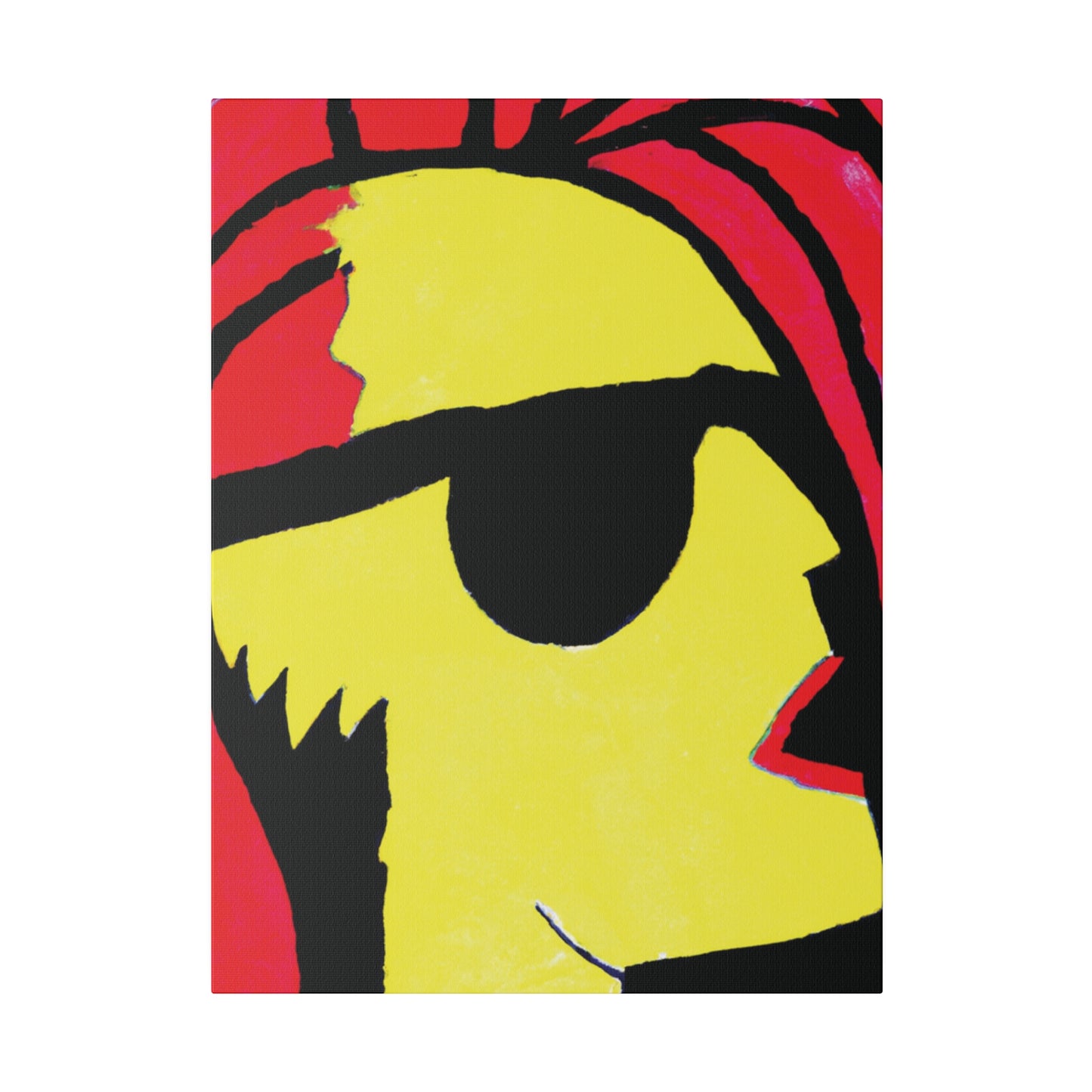 9456P - Rockstar Painting Print | Face | Abstract | Poster | Home Decor | Wall Art | Music Art | Canvas