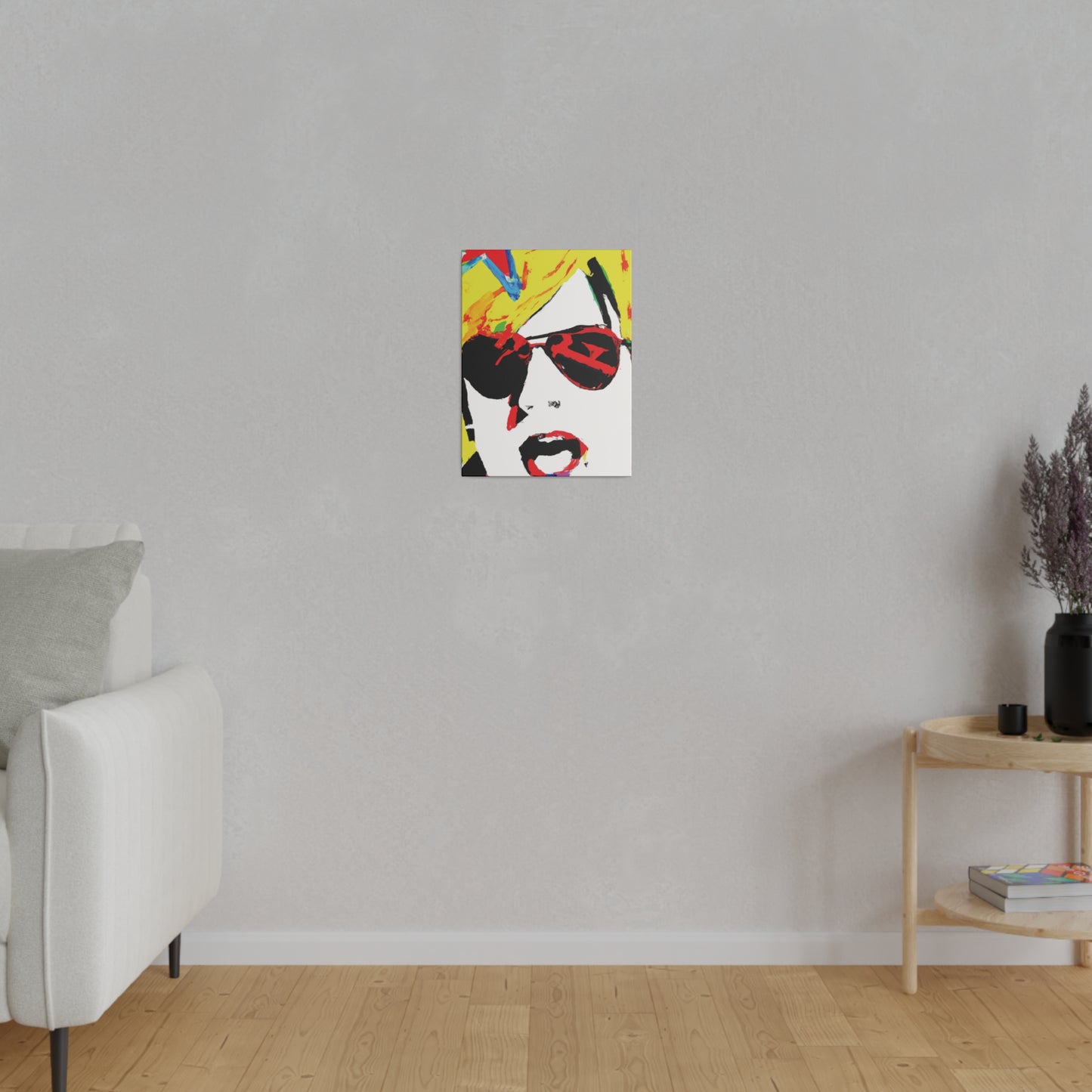 7931Q - Rockstar Painting Print | Face | Abstract | Poster | Home Decor | Wall Art | Music Art | Canvas