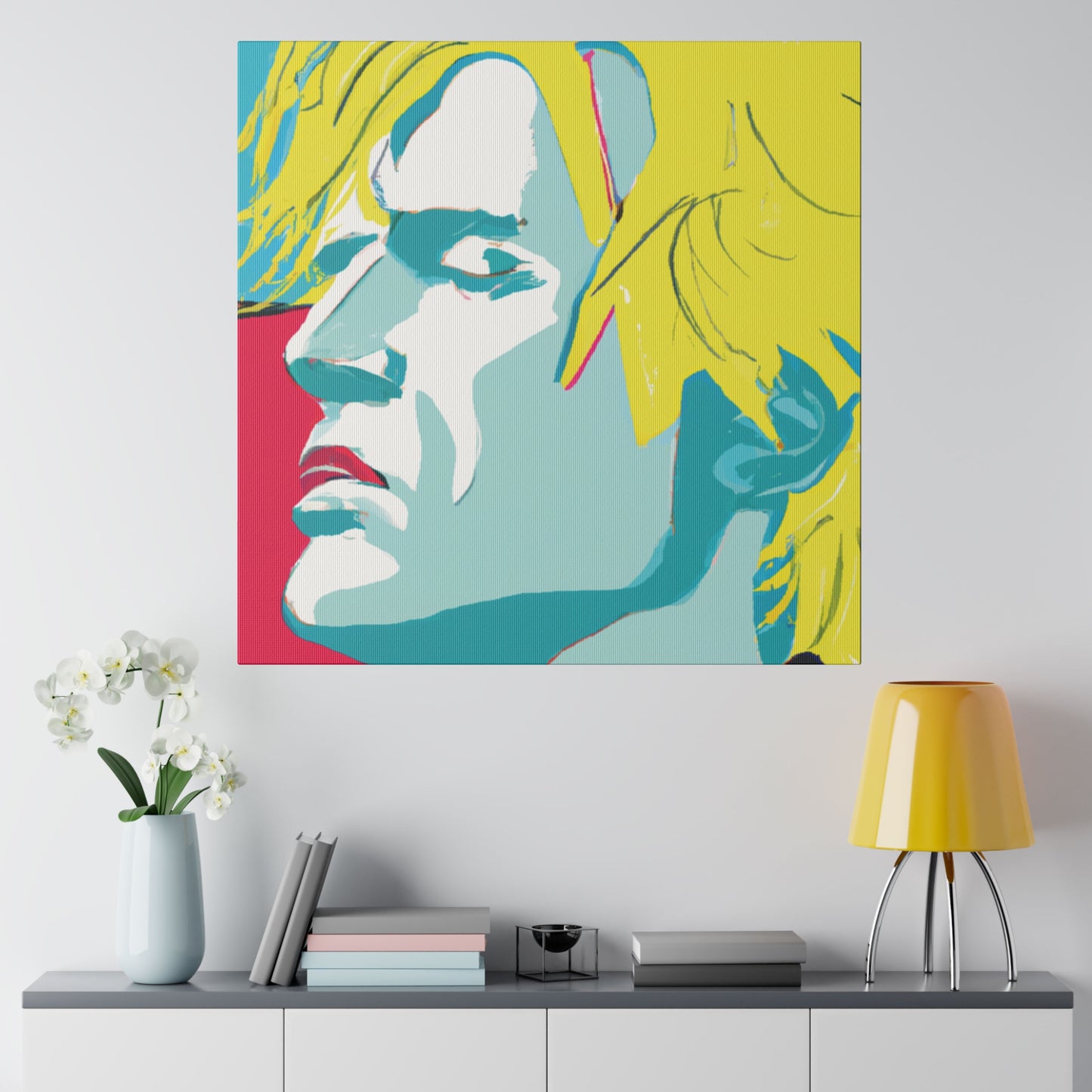 8672J - Rockstar Painting Print | Face | Abstract | Poster | Home Decor | Wall Art | Music Art | Canvas