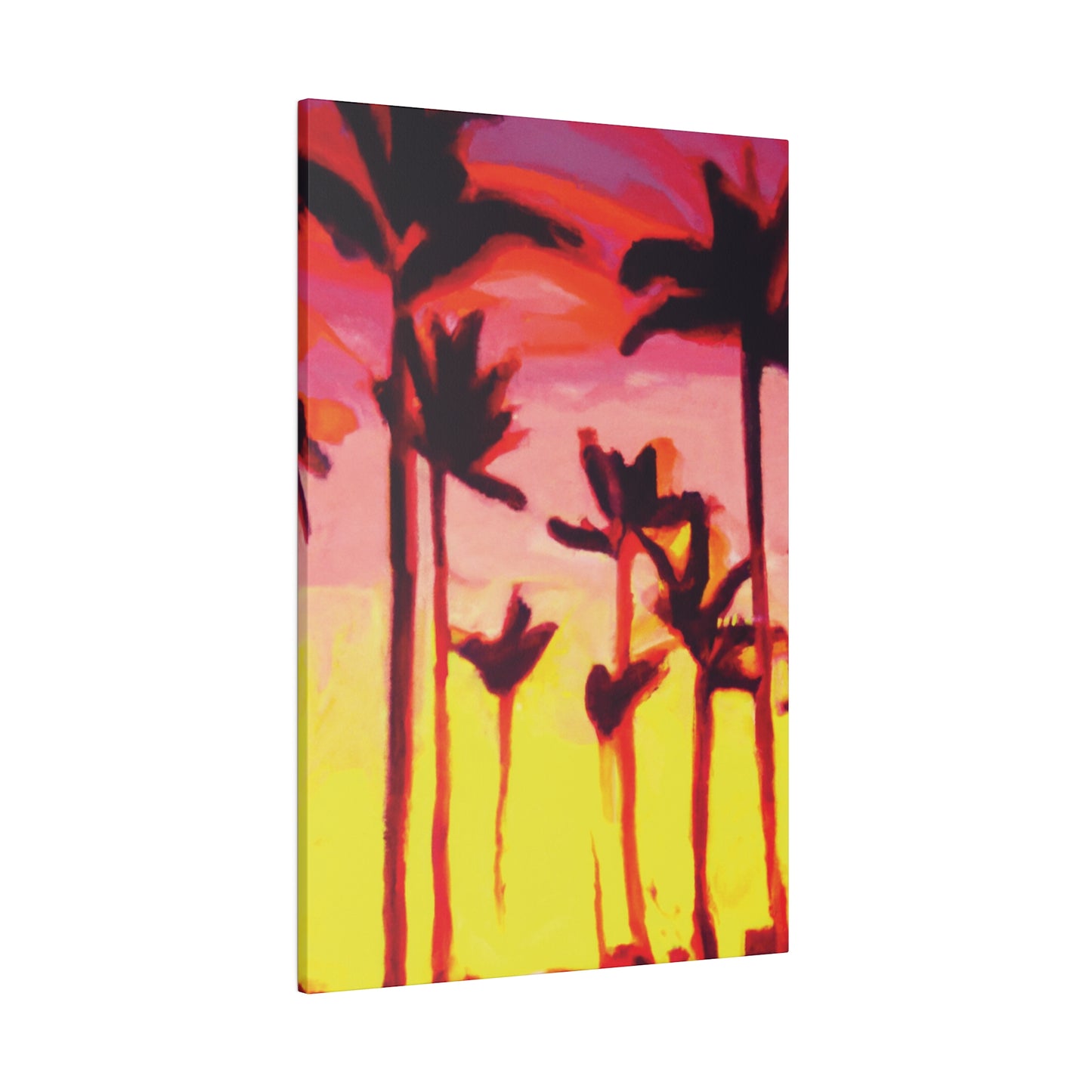 2249A - Miami Beach Sunset Painting Print | Miami | Beach | Sunset | Poster | Home Decor | Wall Art | Canvas