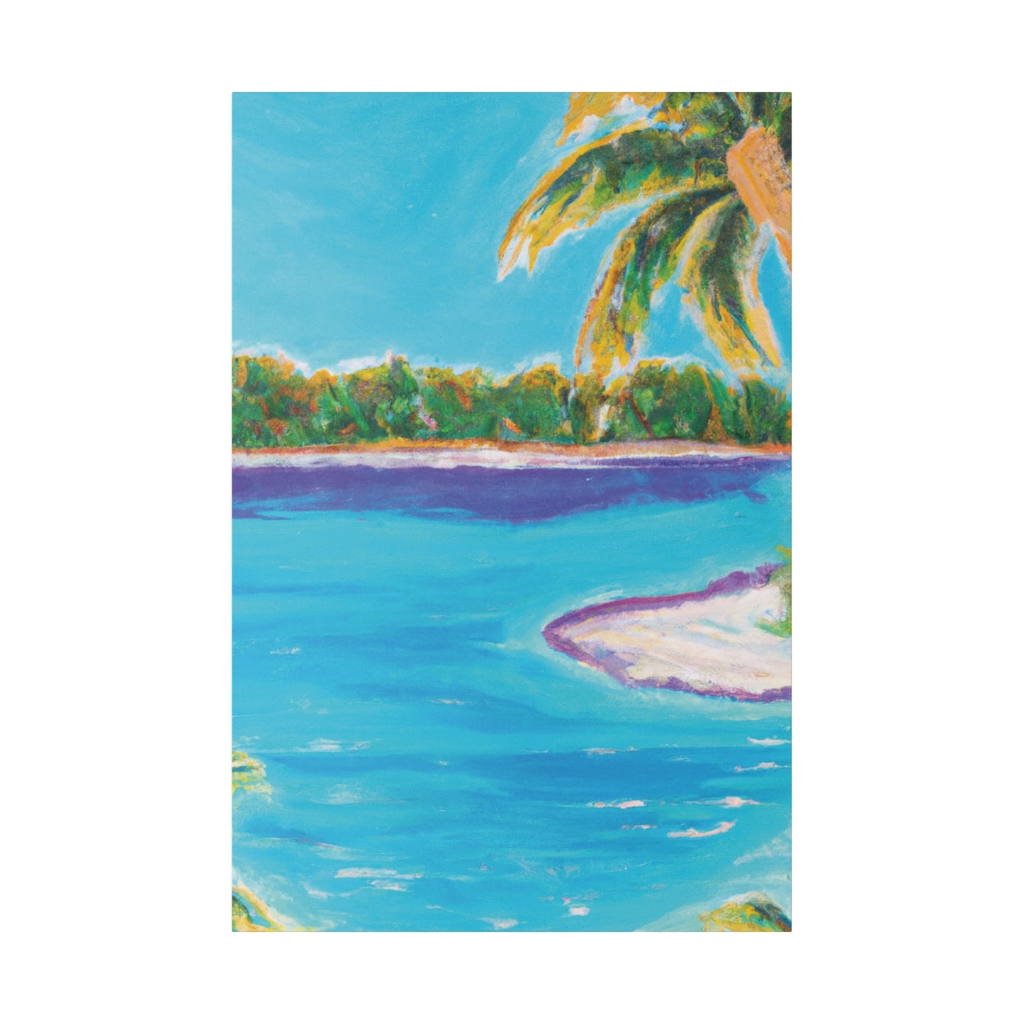 6781B - Bahamas Ocean Painting Print | Bahamas | Ocean | Beach | Poster | Home Decor | Wall Art | Canvas