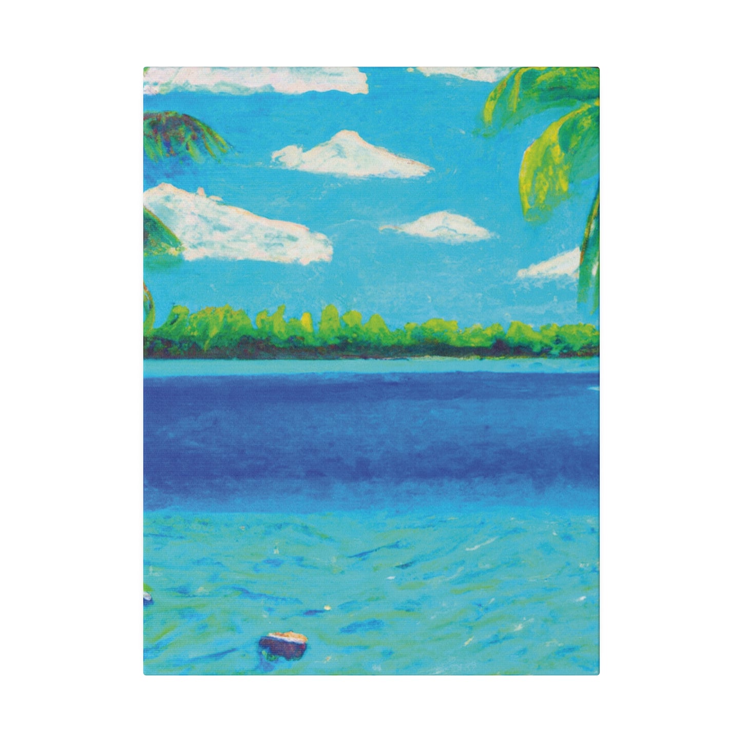 4513K - Bahamas Ocean Painting Print | Bahamas | Ocean | Beach | Poster | Home Decor | Wall Art | Canvas