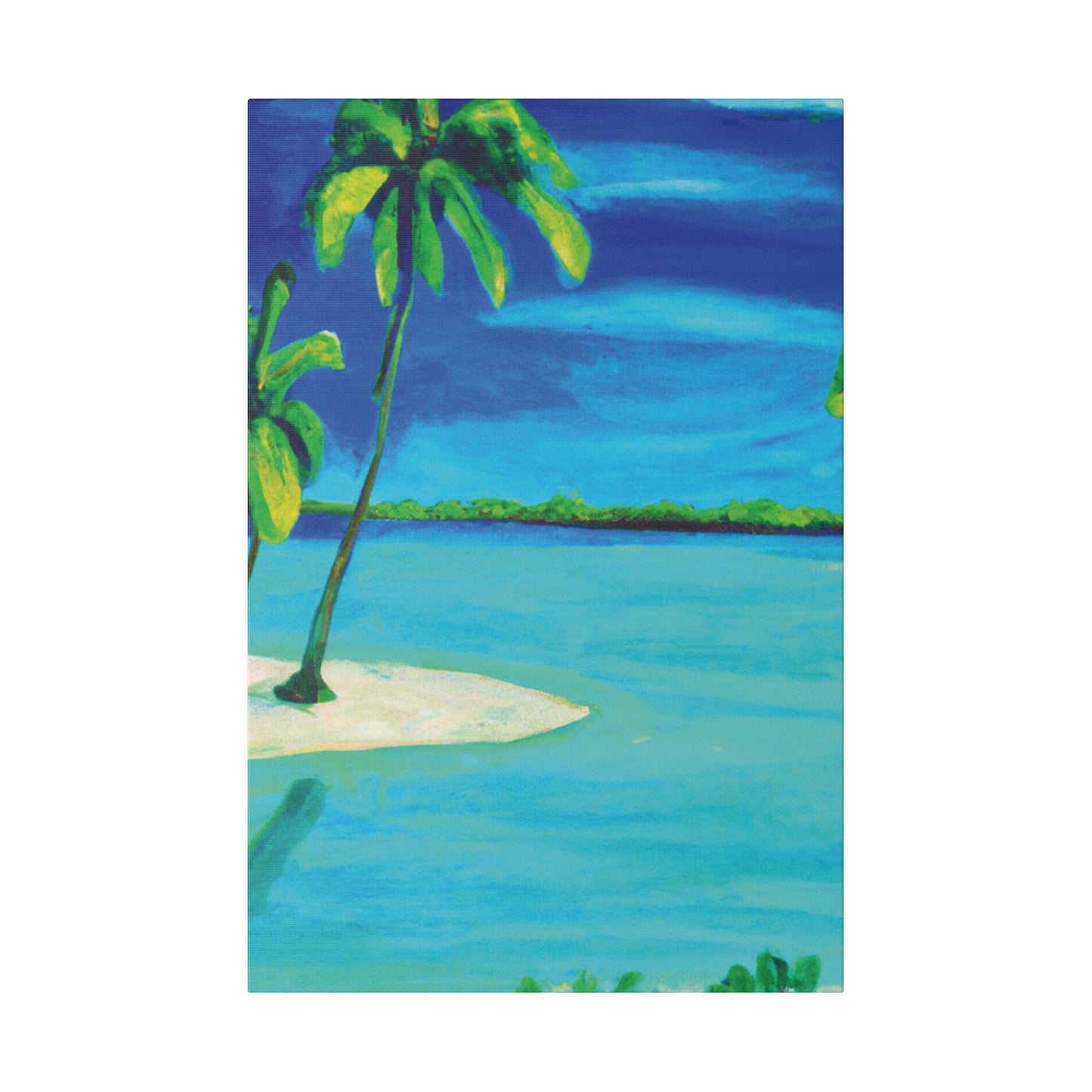 7352P - Bahamas Ocean Painting Print | Bahamas | Ocean | Beach | Poster | Home Decor | Wall Art | Canvas