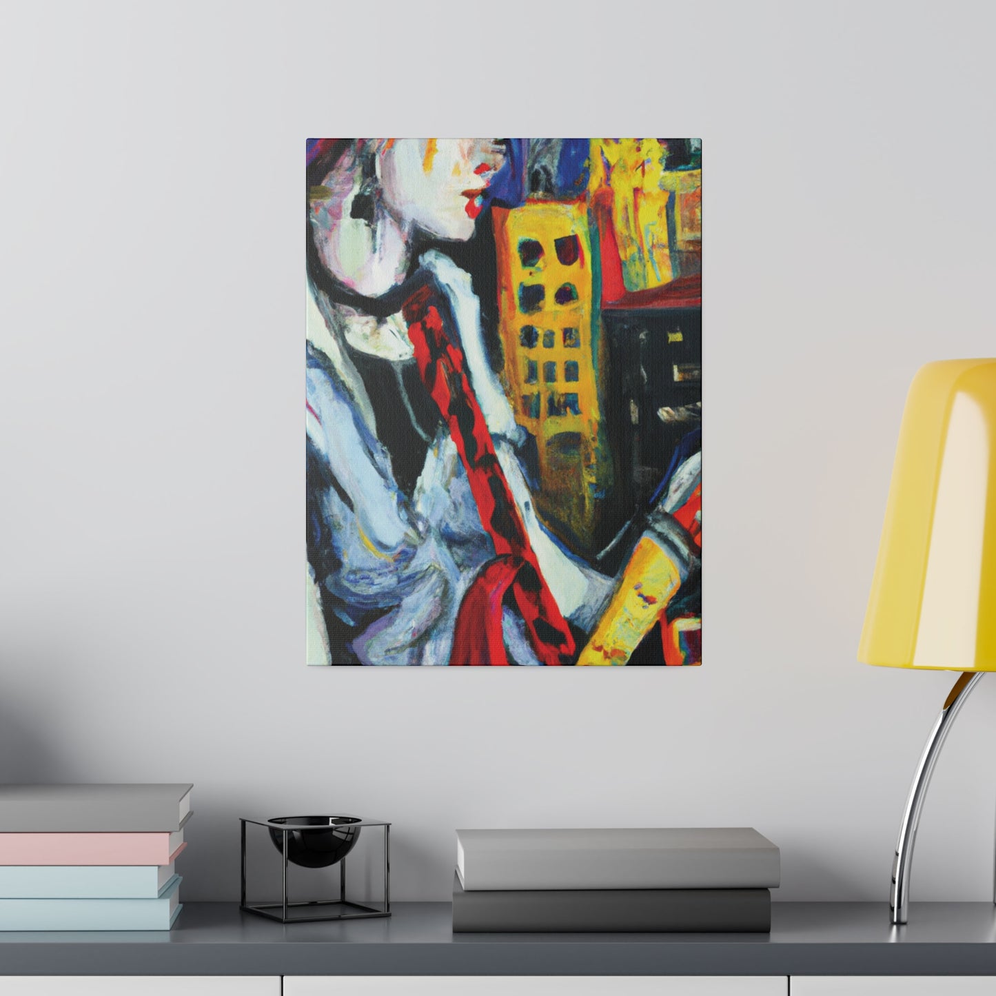 4053F - Rockstar Oil Painting Style Print | Poster | Home Decor | Wall Art | Music Art | Canvas