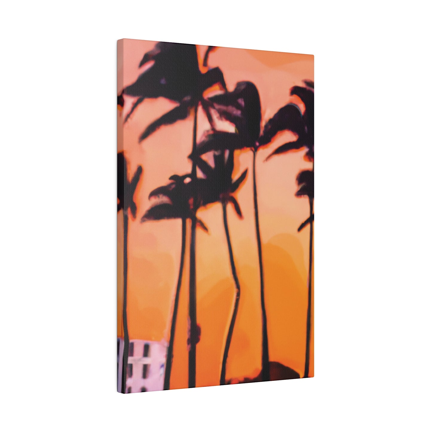 9837K - Miami Beach Sunset Painting Print | Miami | Beach | Sunset | Poster | Home Decor | Wall Art | Canvas
