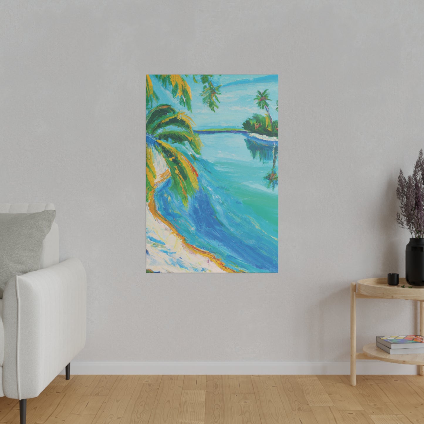 5339K - Bahamas Ocean Painting Print | Bahamas | Ocean | Beach | Poster | Home Decor | Wall Art | Canvas