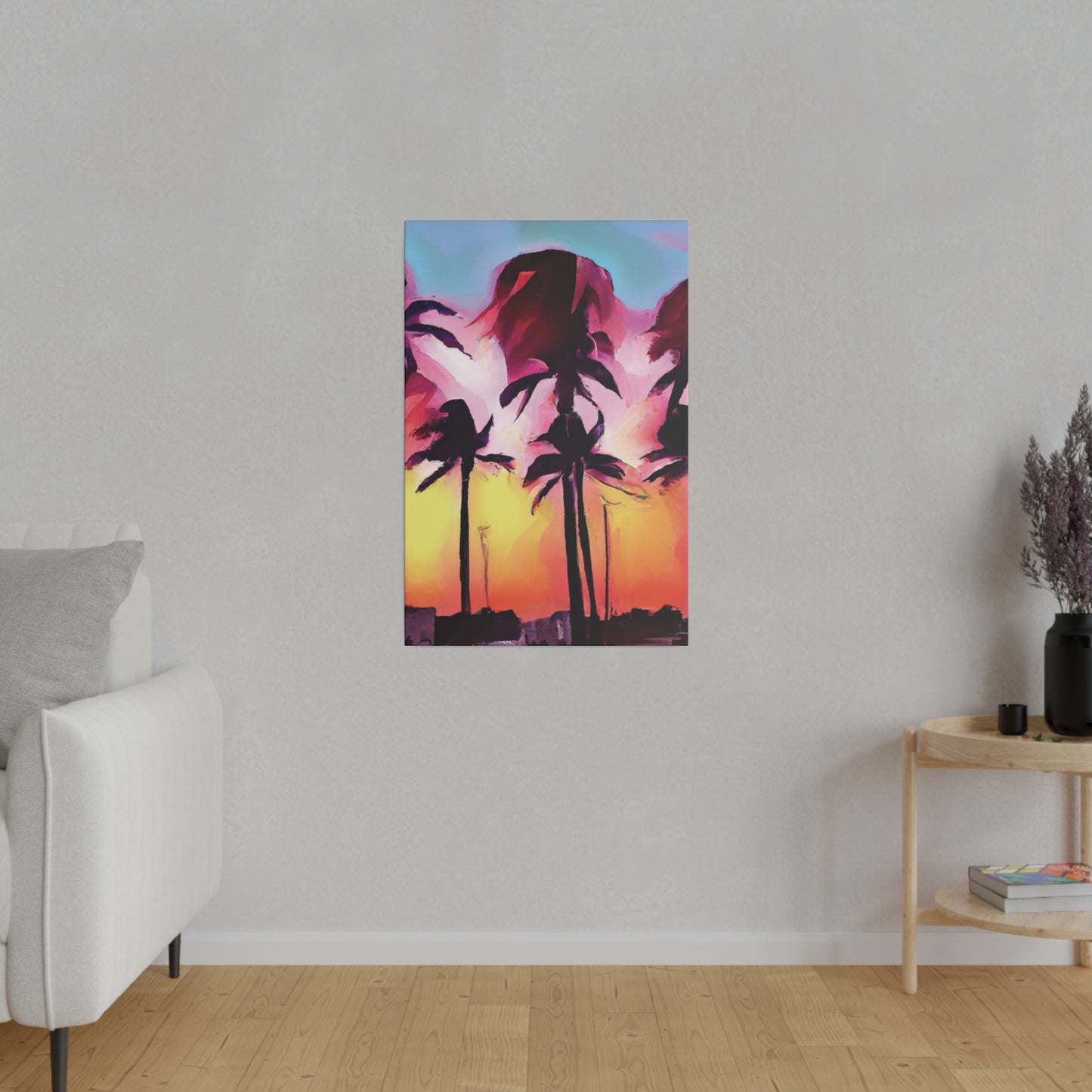 4536X - Miami Beach Sunset Painting Print | Miami | Beach | Sunset | Poster | Home Decor | Wall Art | Canvas